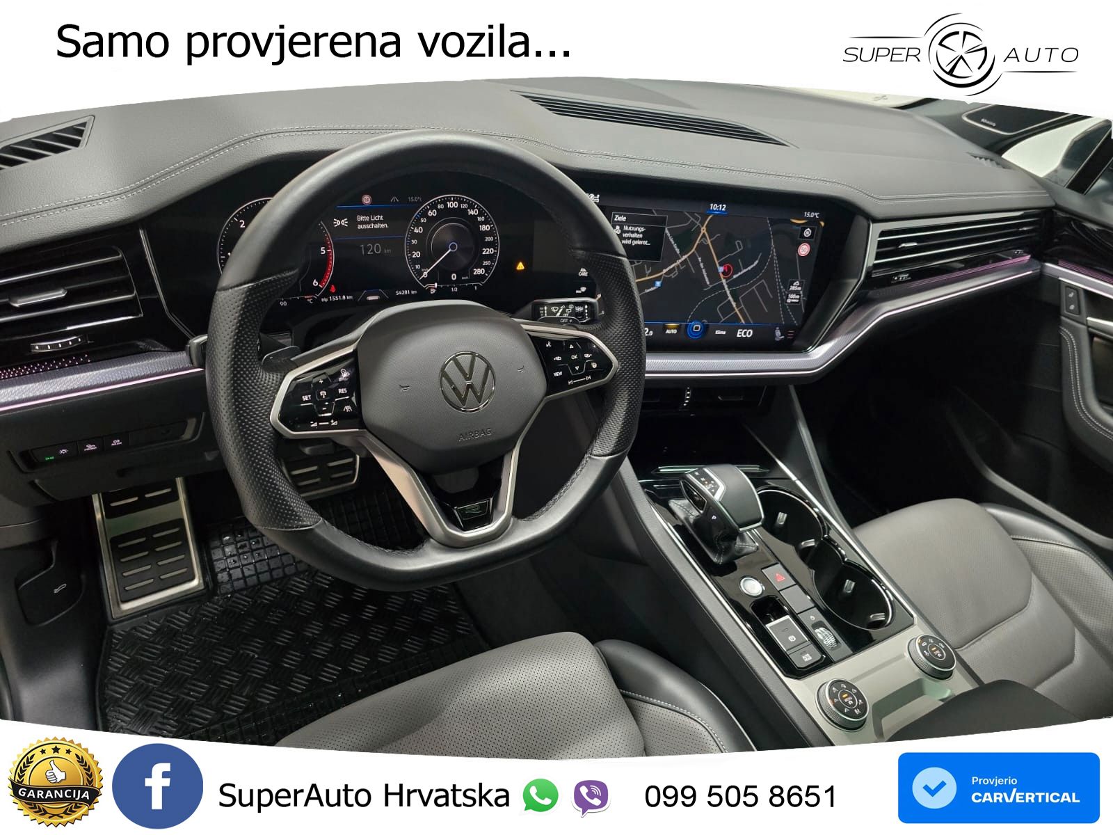 Volkswagen Touareg 3.0 V6 TDI (286 KS) 4MOTION Tiptronic R-Line ZRAČNI+ACC+GR SJED+KAM+PANO