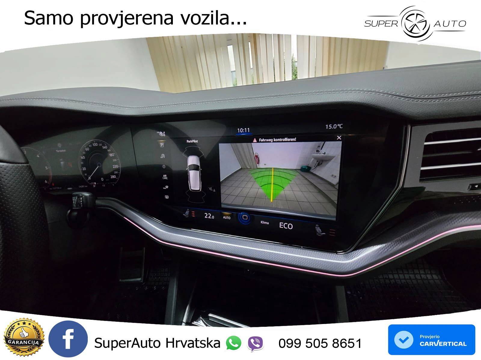 Volkswagen Touareg 3.0 V6 TDI (286 KS) 4MOTION Tiptronic R-Line ZRAČNI+ACC+GR SJED+KAM+PANO