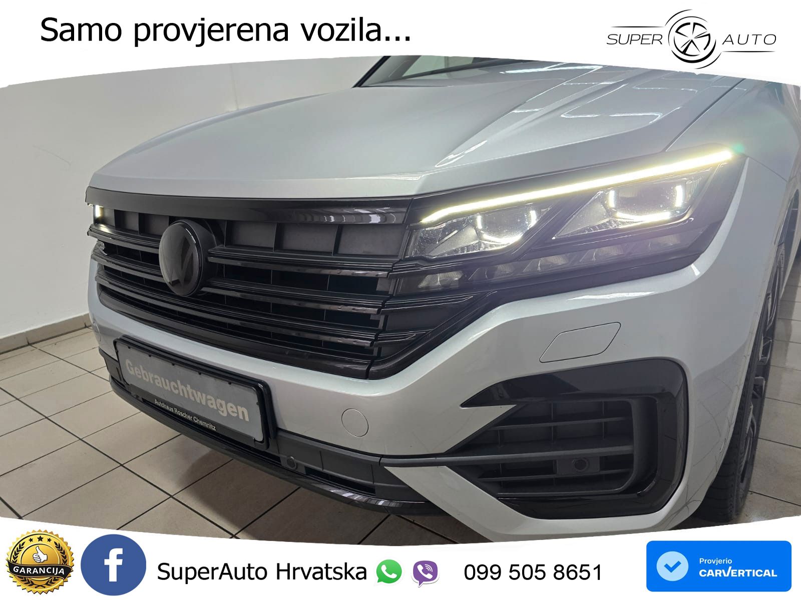Volkswagen Touareg 3.0 V6 TDI (286 KS) 4MOTION Tiptronic R-Line ZRAČNI+ACC+GR SJED+KAM+PANO