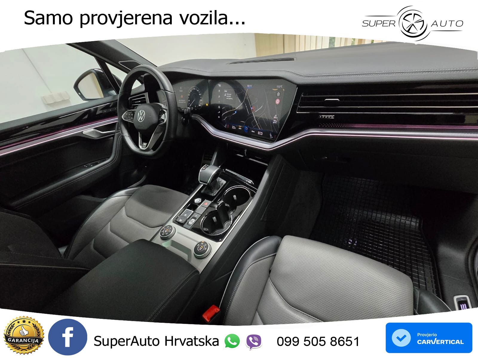 Volkswagen Touareg 3.0 V6 TDI (286 KS) 4MOTION Tiptronic R-Line ZRAČNI+ACC+GR SJED+KAM+PANO