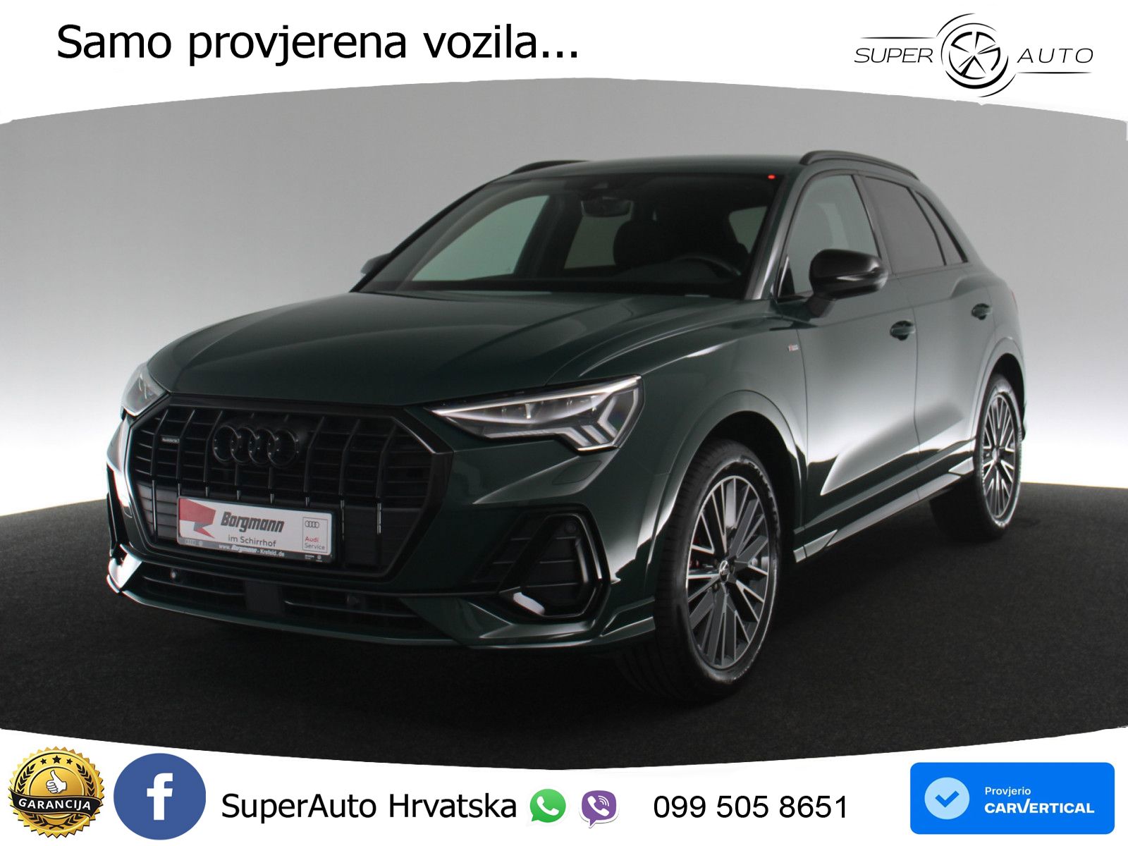 Audi Q3 45 TFSI (245 KS) quattro S tronic S line LED+GR SJED+ACC
