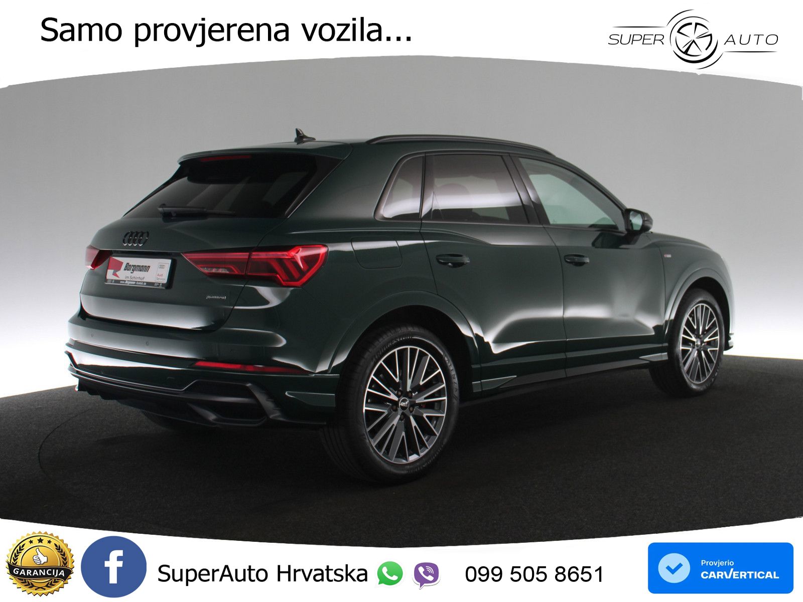 Audi Q3 45 TFSI (245 KS) quattro S tronic S line LED+GR SJED+ACC