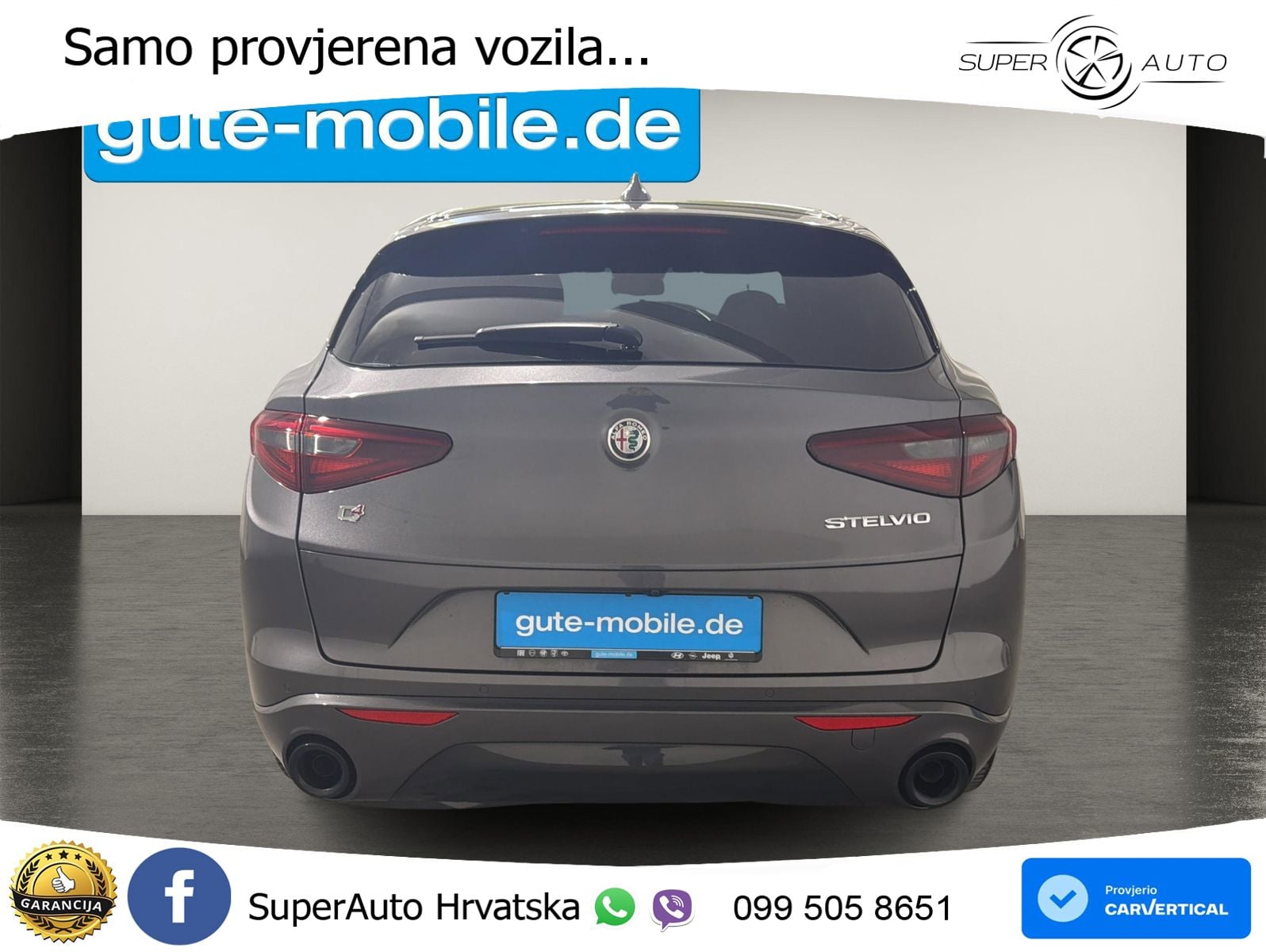 Alfa Romeo Stelvio 2.2 MultiJet II (210 KS) Q4 Automatic LED+GR SJED+ACC