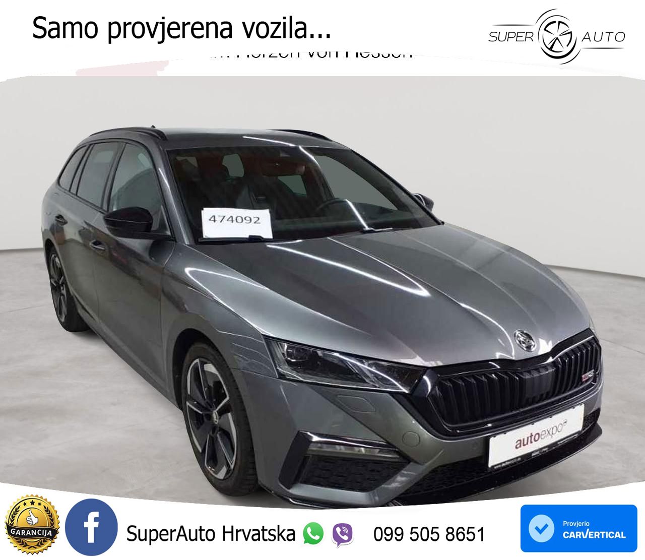 Škoda Octavia Combi RS 2.0 TDI (200 KS) DSG