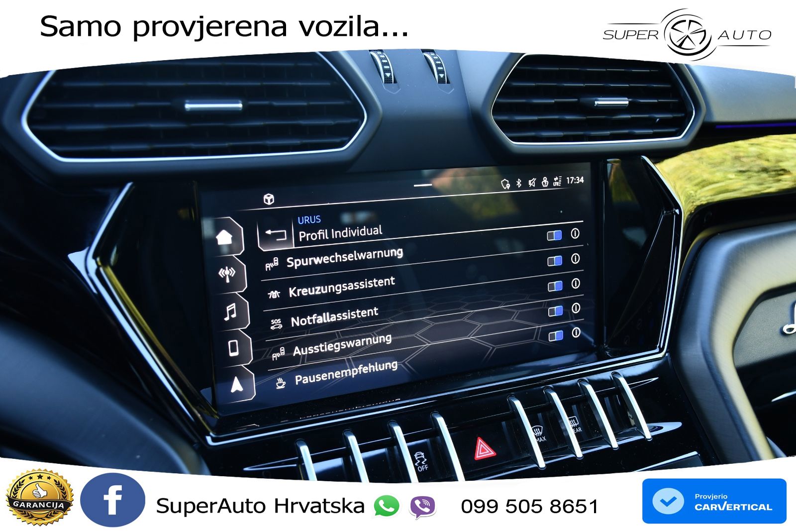 Lamborghini Urus 4.0 V8 (650 KS) 4WD Automatic ZRAČNI+ACC+GR SJED+KAM+PANO