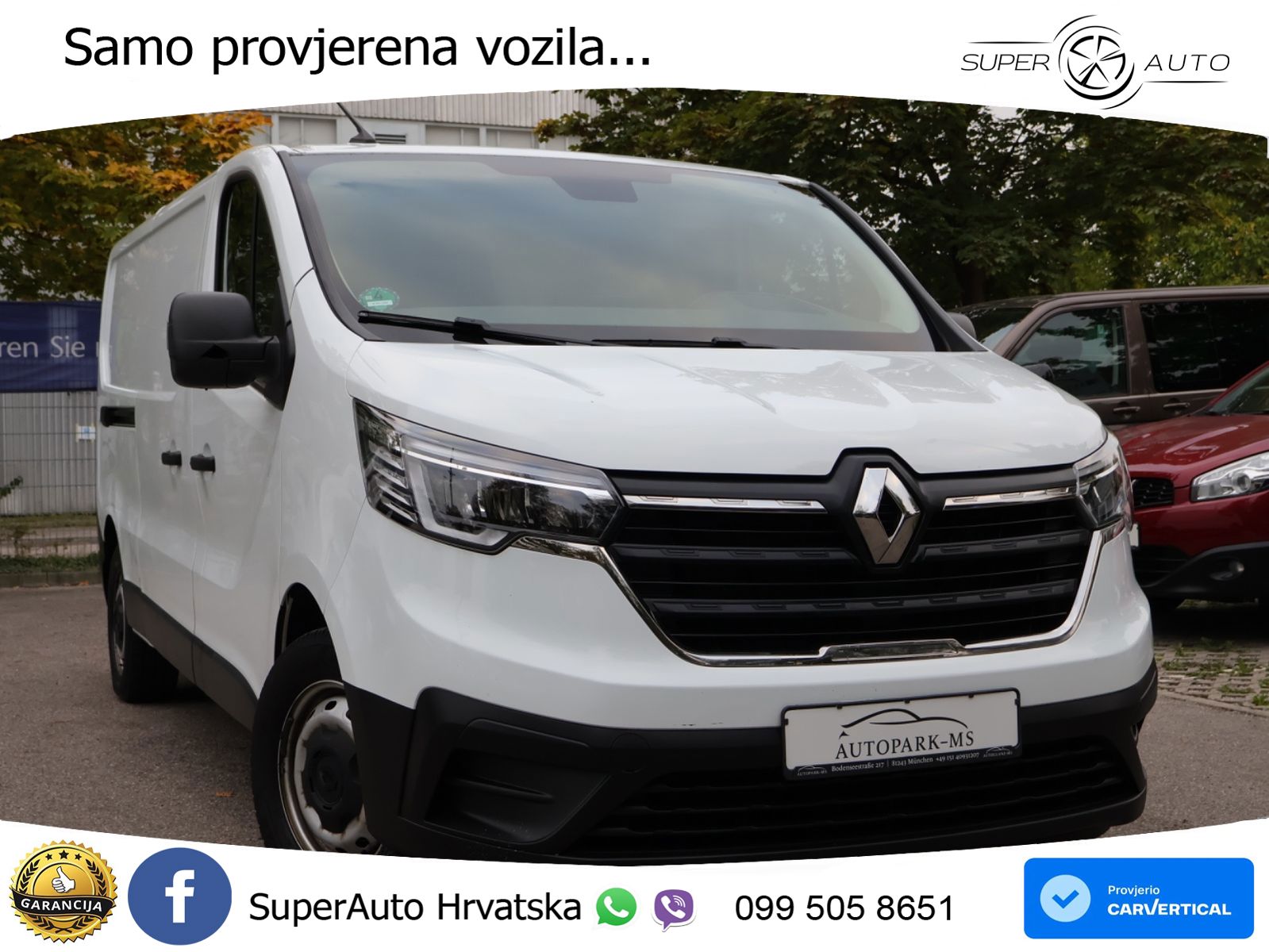 Renault Trafic Kasten L2H1 3,0t Komfort Klima-Kamera-LED 131 KS