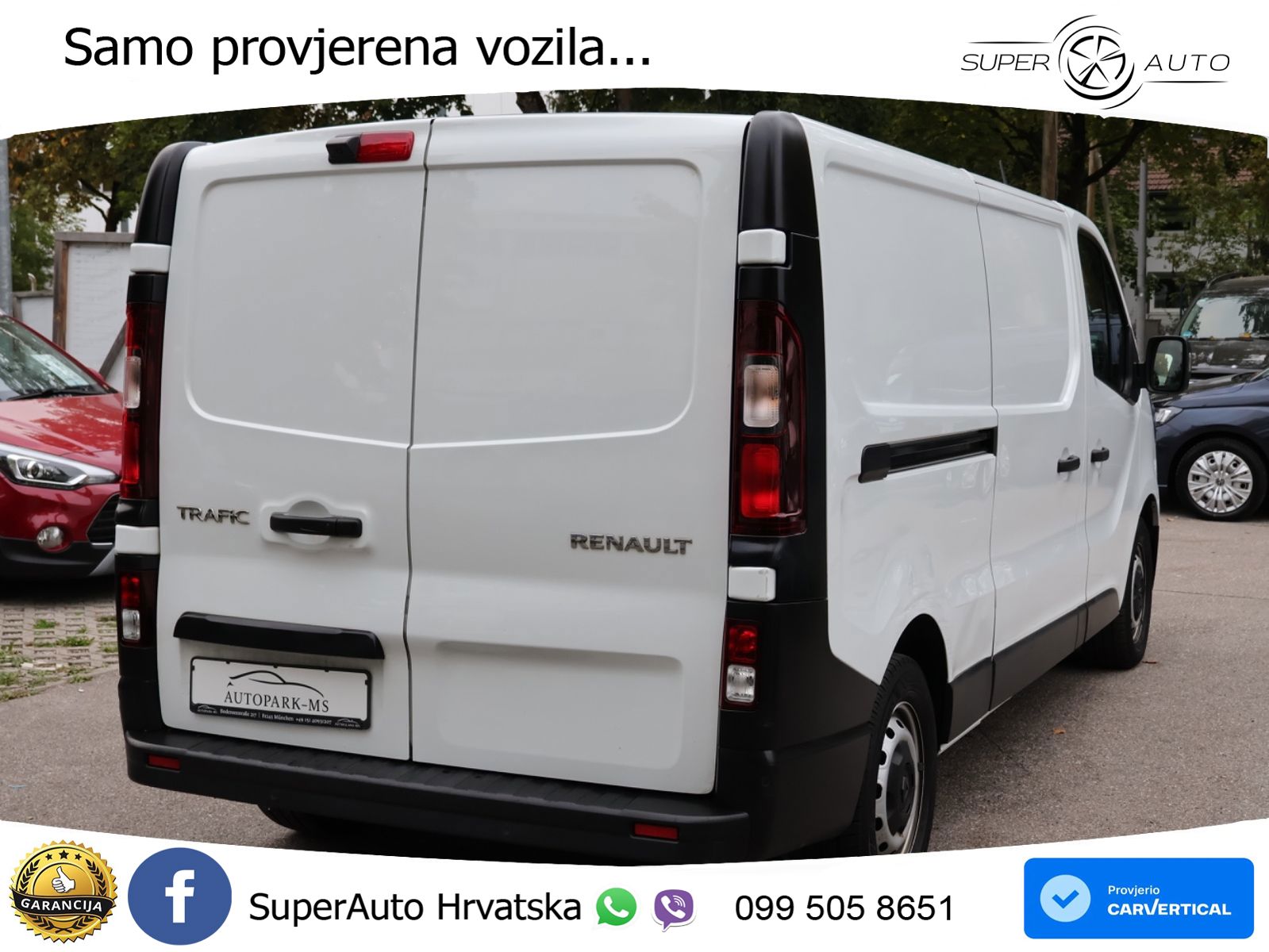 Renault Trafic Kasten L2H1 3,0t Komfort Klima-Kamera-LED 131 KS