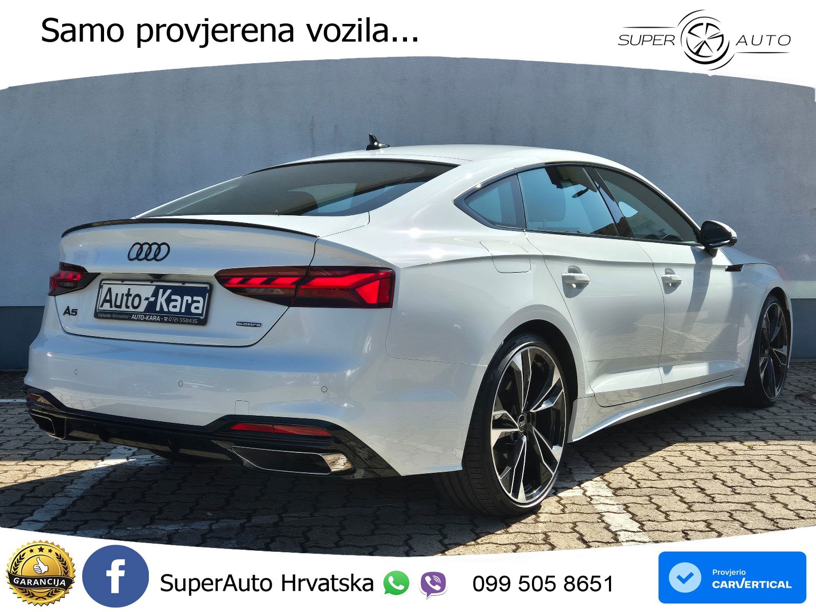 Audi A5 Sportback 45 TFSI (265 KS) quattro S tronic S line LED+GR SJED+ACC
