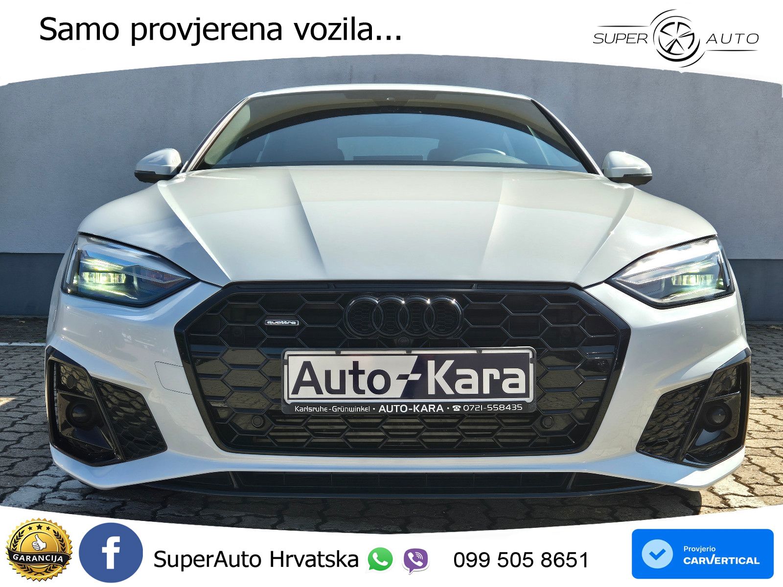Audi A5 Sportback 45 TFSI (265 KS) quattro S tronic S line LED+GR SJED+ACC