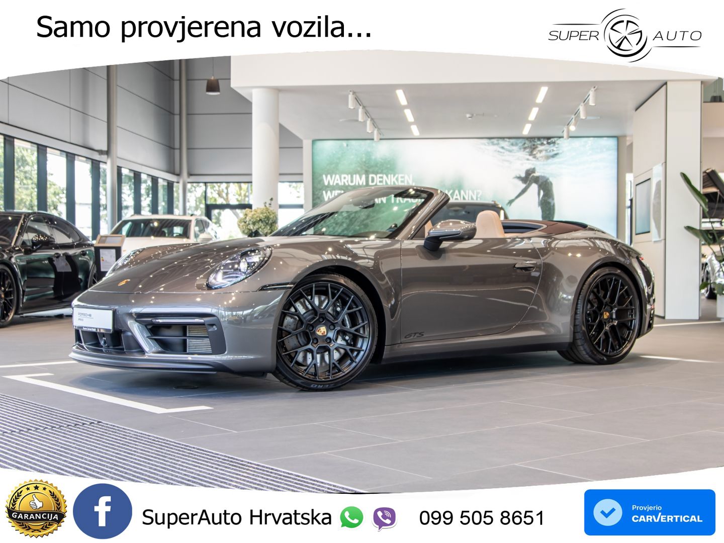 Porsche 911 Carrera 4 GTS Cabriolet 3.0 (480 KS) PDK LED+GR SJED+ACC