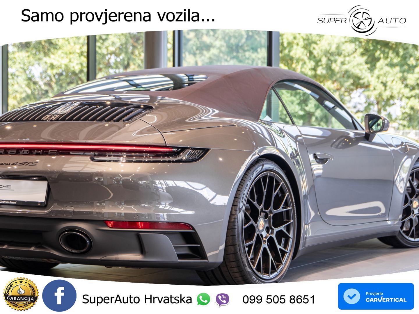 Porsche 911 Carrera 4 GTS Cabriolet 3.0 (480 KS) PDK LED+GR SJED+ACC