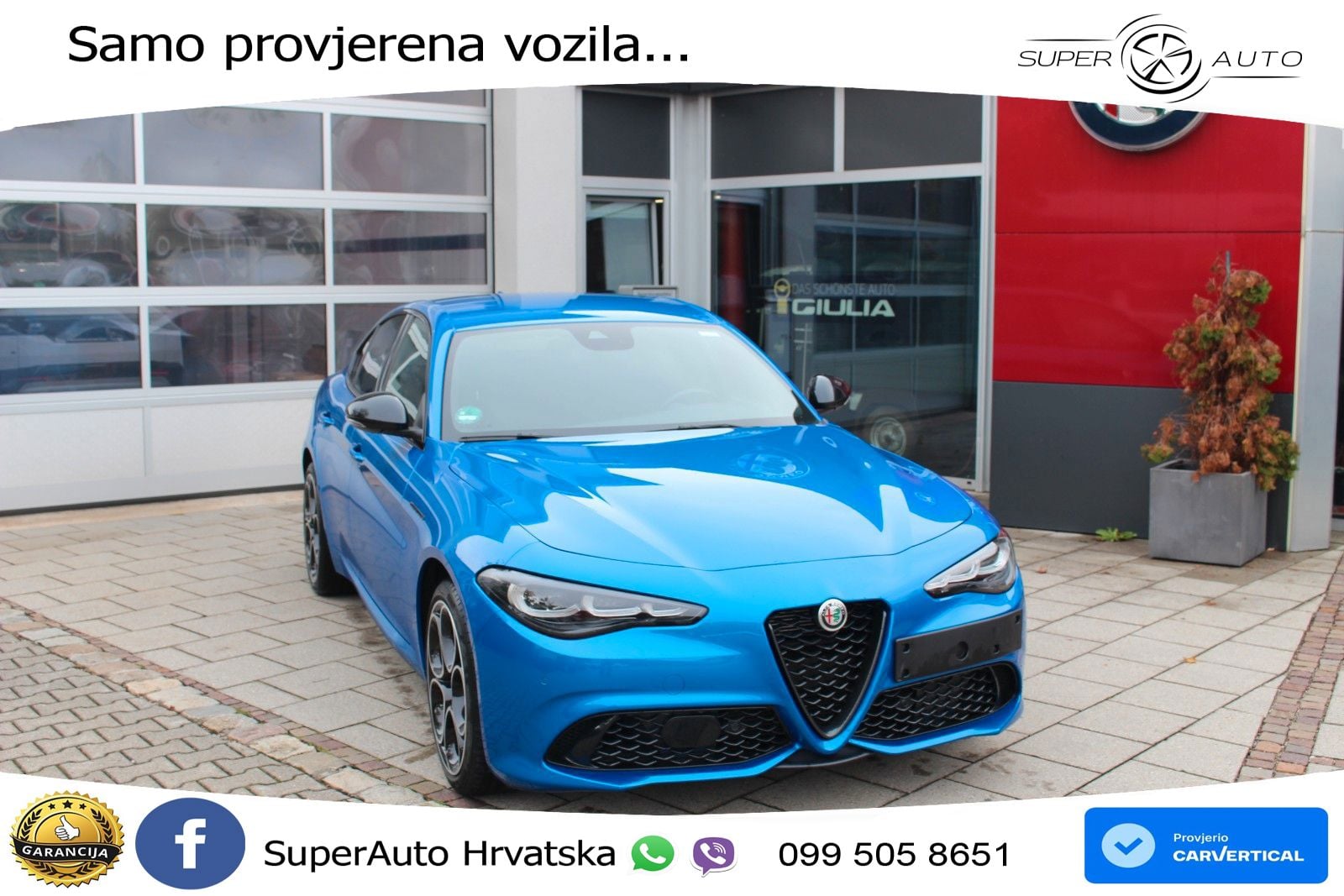 Alfa Romeo Giulia 2.0 Turbo (280 KS) Q4 Automatic LED+GR SJED+ACC