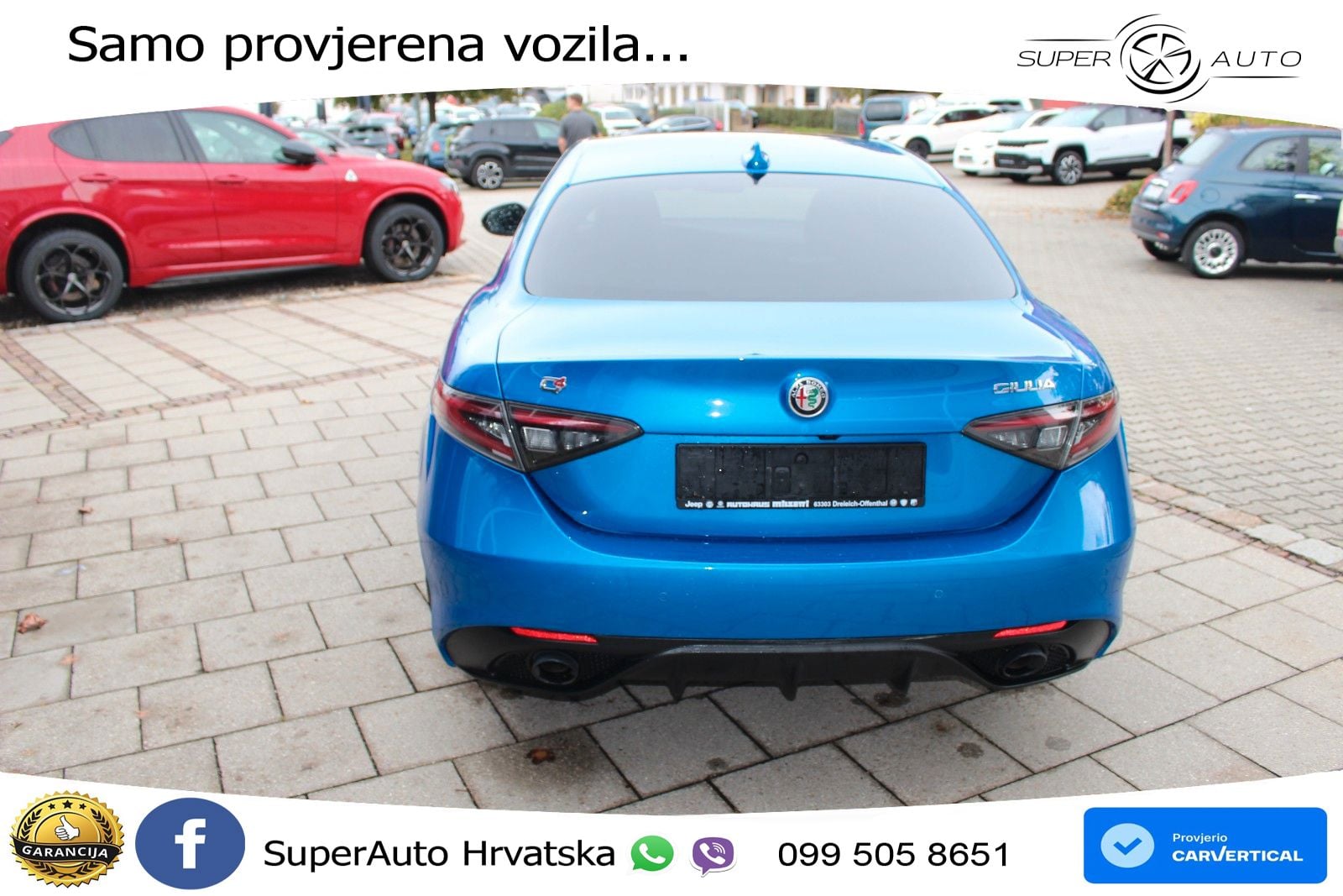 Alfa Romeo Giulia 2.0 Turbo (280 KS) Q4 Automatic LED+GR SJED+ACC