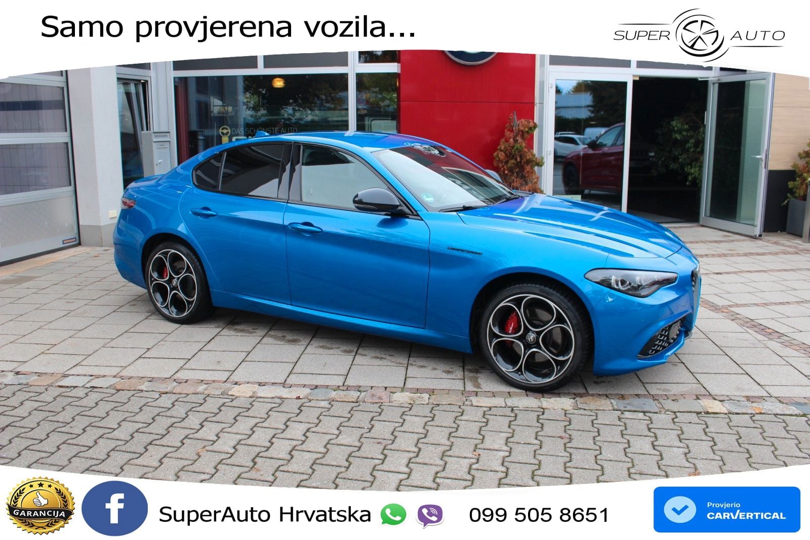 Alfa Romeo Giulia 2.0 Turbo (280 KS) Q4 Automatic LED+GR SJED+ACC