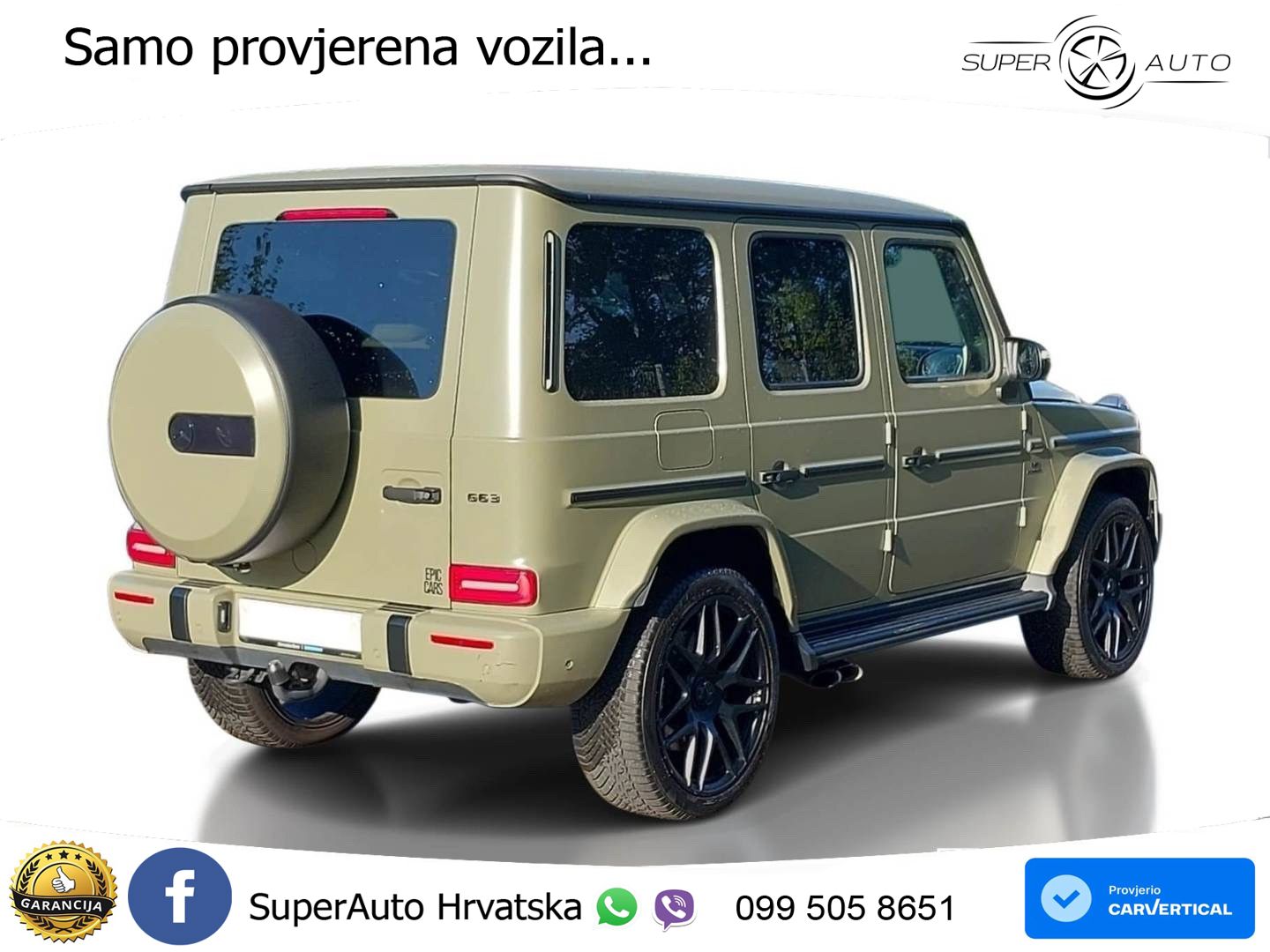 Mercedes AMG G 63 Long V8 (585 KS) 4MATIC 9G-TRONIC AMG SPEEDSHIFT PLUS LED+GR SJED+ACC
