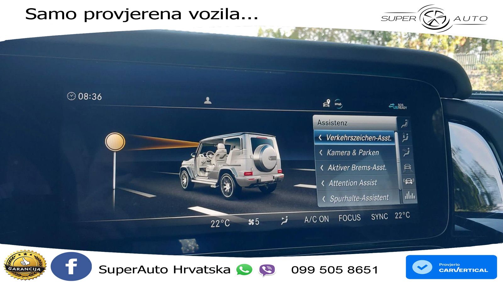 Mercedes AMG G 63 Long V8 (585 KS) 4MATIC 9G-TRONIC AMG SPEEDSHIFT PLUS LED+GR SJED+ACC