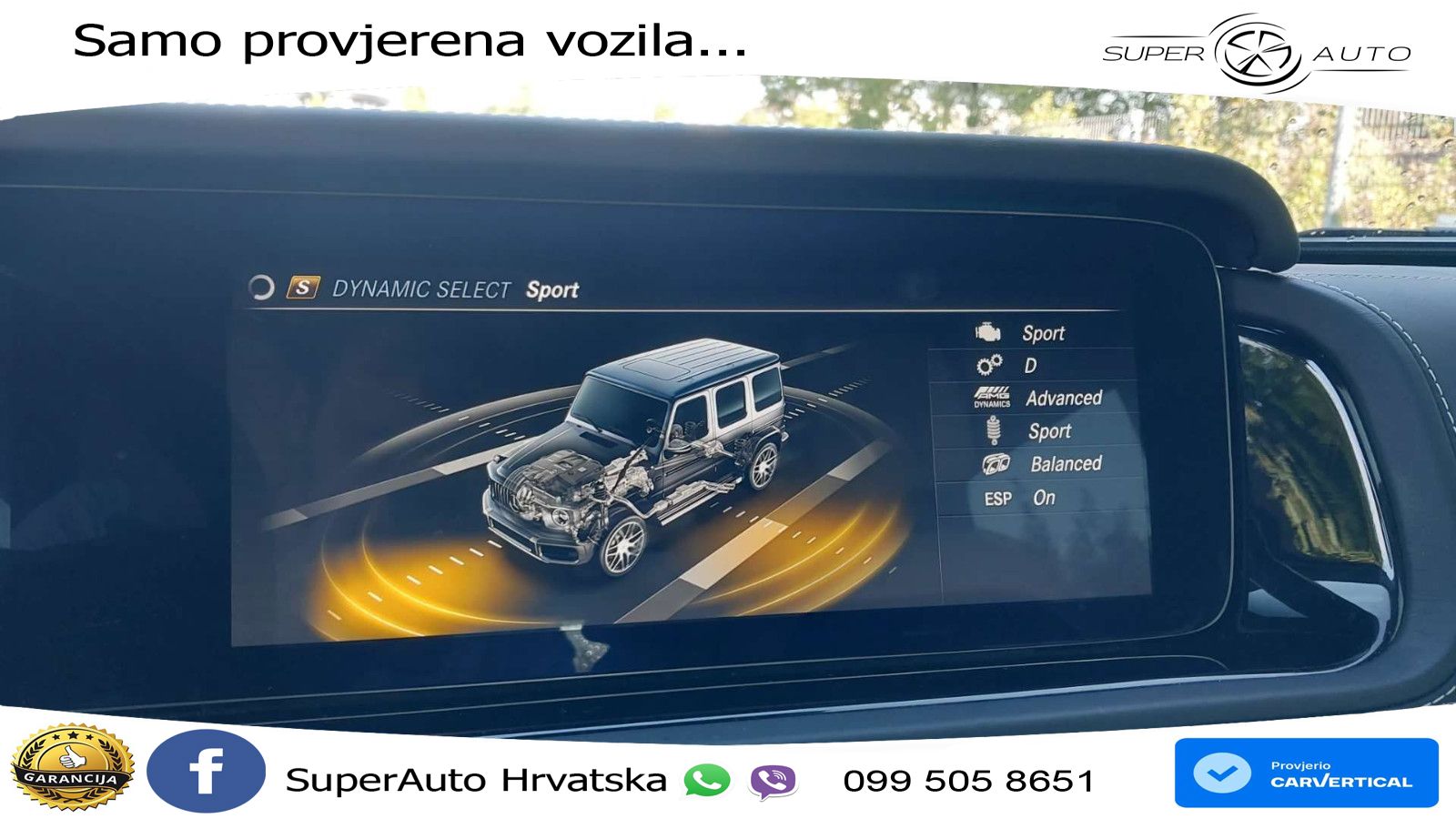Mercedes AMG G 63 Long V8 (585 KS) 4MATIC 9G-TRONIC AMG SPEEDSHIFT PLUS LED+GR SJED+ACC