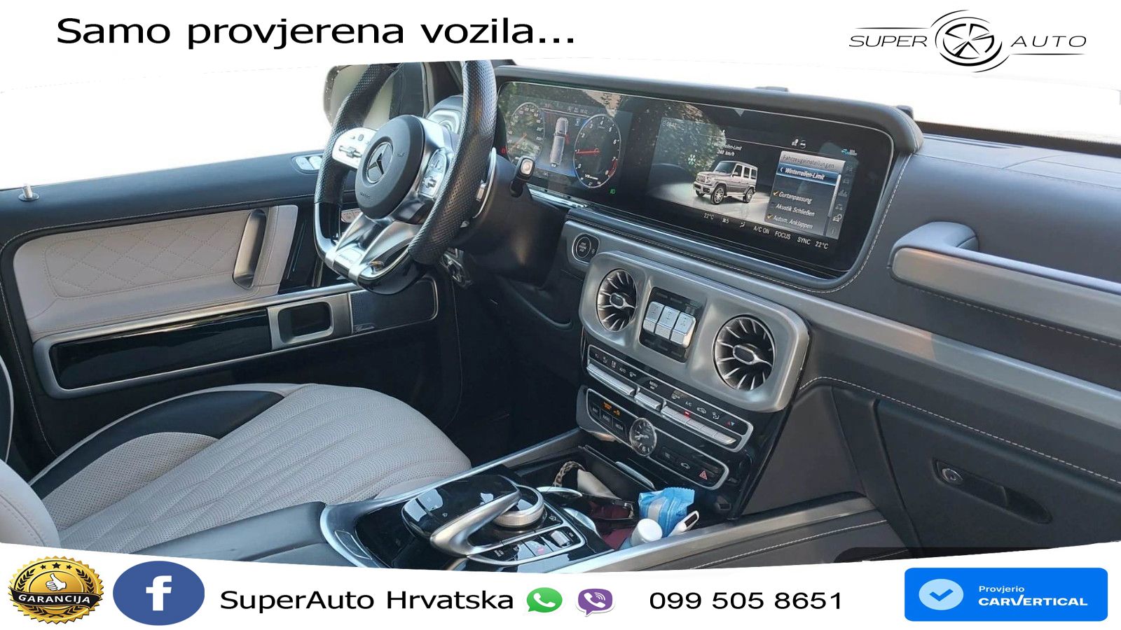 Mercedes AMG G 63 Long V8 (585 KS) 4MATIC 9G-TRONIC AMG SPEEDSHIFT PLUS LED+GR SJED+ACC