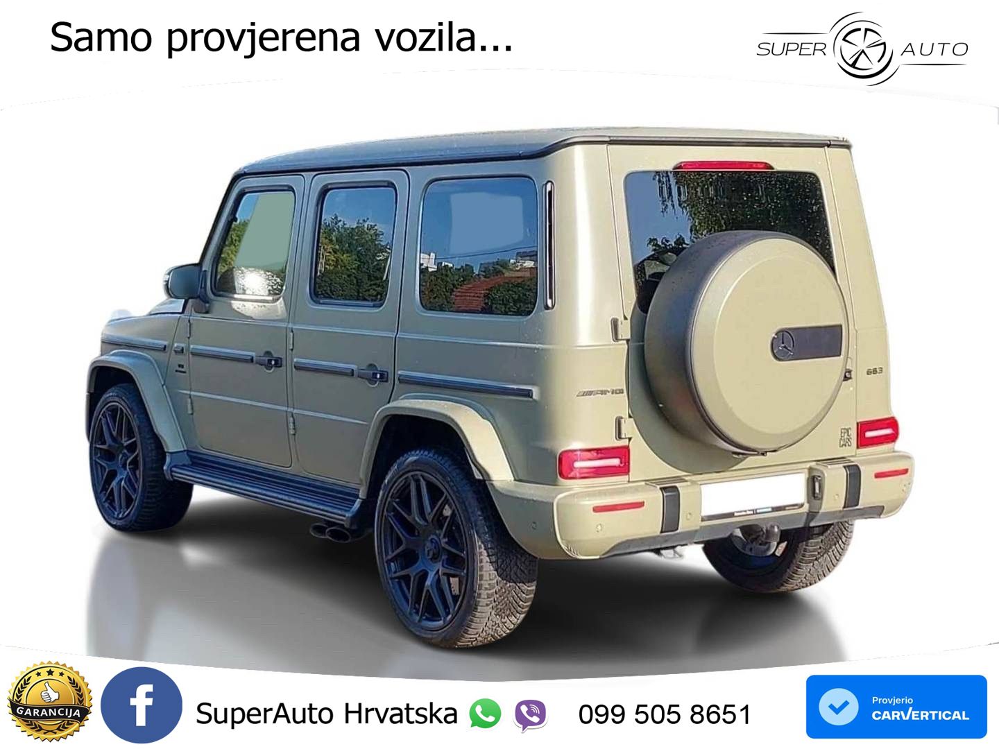Mercedes AMG G 63 Long V8 (585 KS) 4MATIC 9G-TRONIC AMG SPEEDSHIFT PLUS LED+GR SJED+ACC