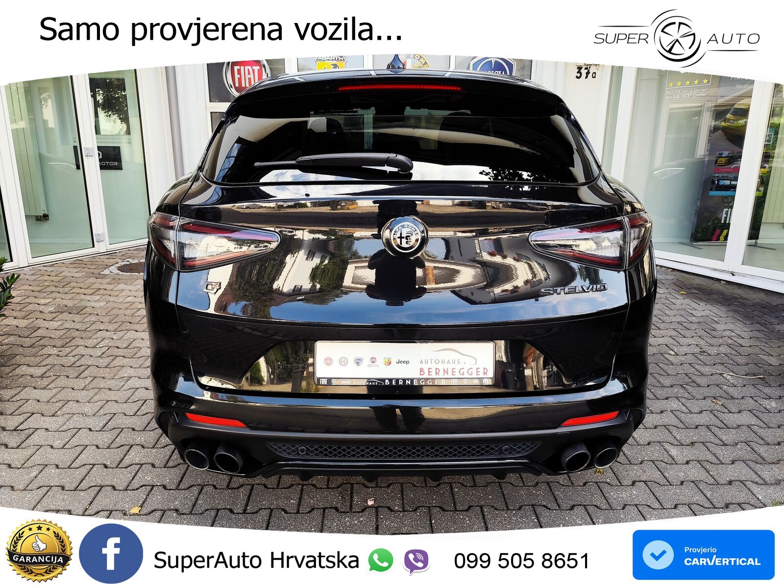 Alfa Romeo Stelvio Quadrifoglio 2.9 V6 Bi-Turbo (520 KS) Q4 Automatic LED+GR SJED+ACC