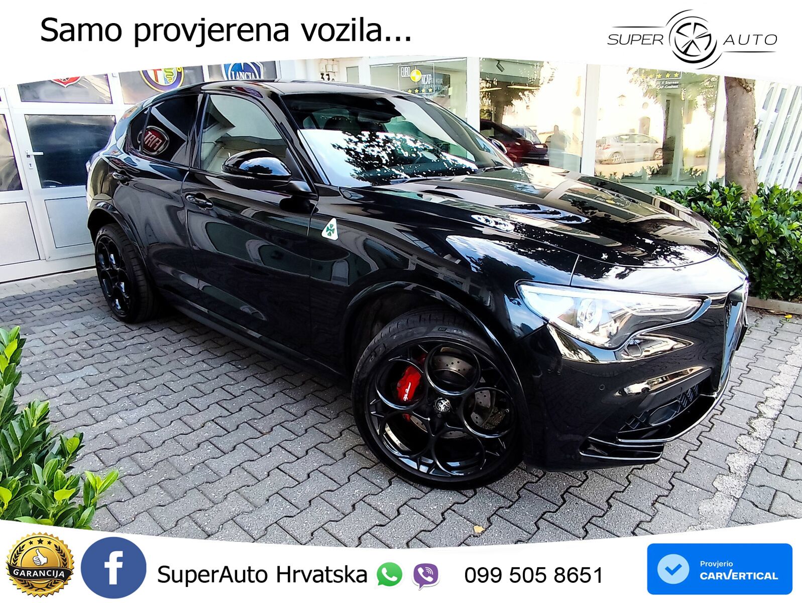 Alfa Romeo Stelvio Quadrifoglio 2.9 V6 Bi-Turbo (520 KS) Q4 Automatic LED+GR SJED+ACC