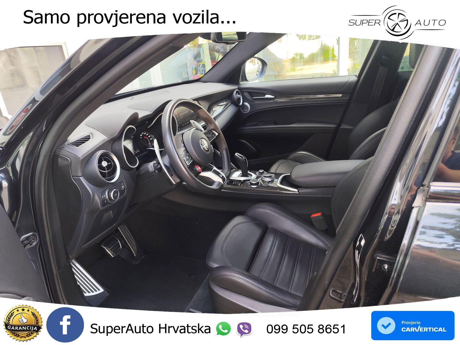 Alfa Romeo Stelvio Quadrifoglio 2.9 V6 Bi-Turbo (520 KS) Q4 Automatic LED+GR SJED+ACC