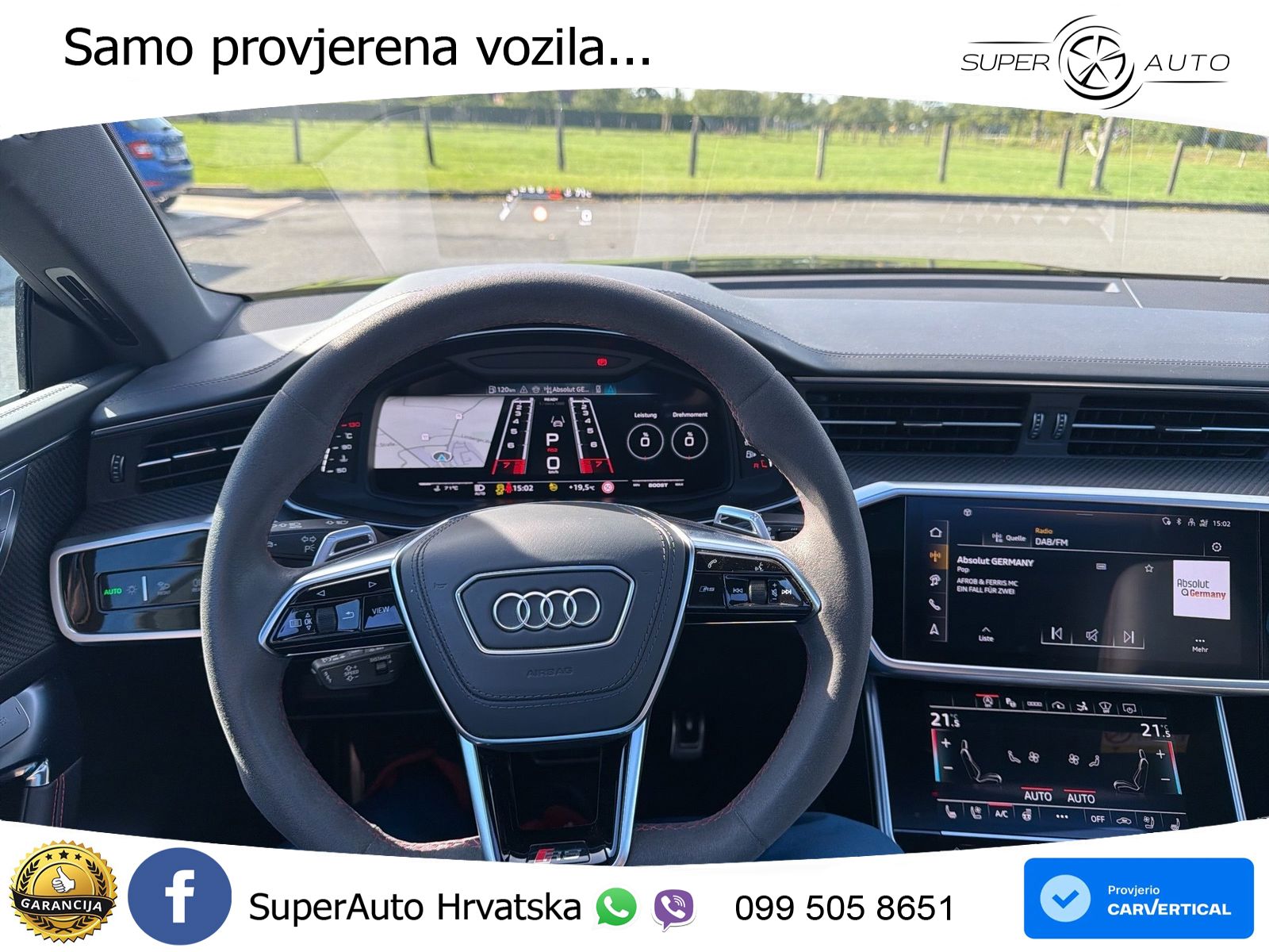 Audi RS7 4.0 TFSI V8 (600 KS) quattro tiptronic MATRIX+GR SJED+KAM