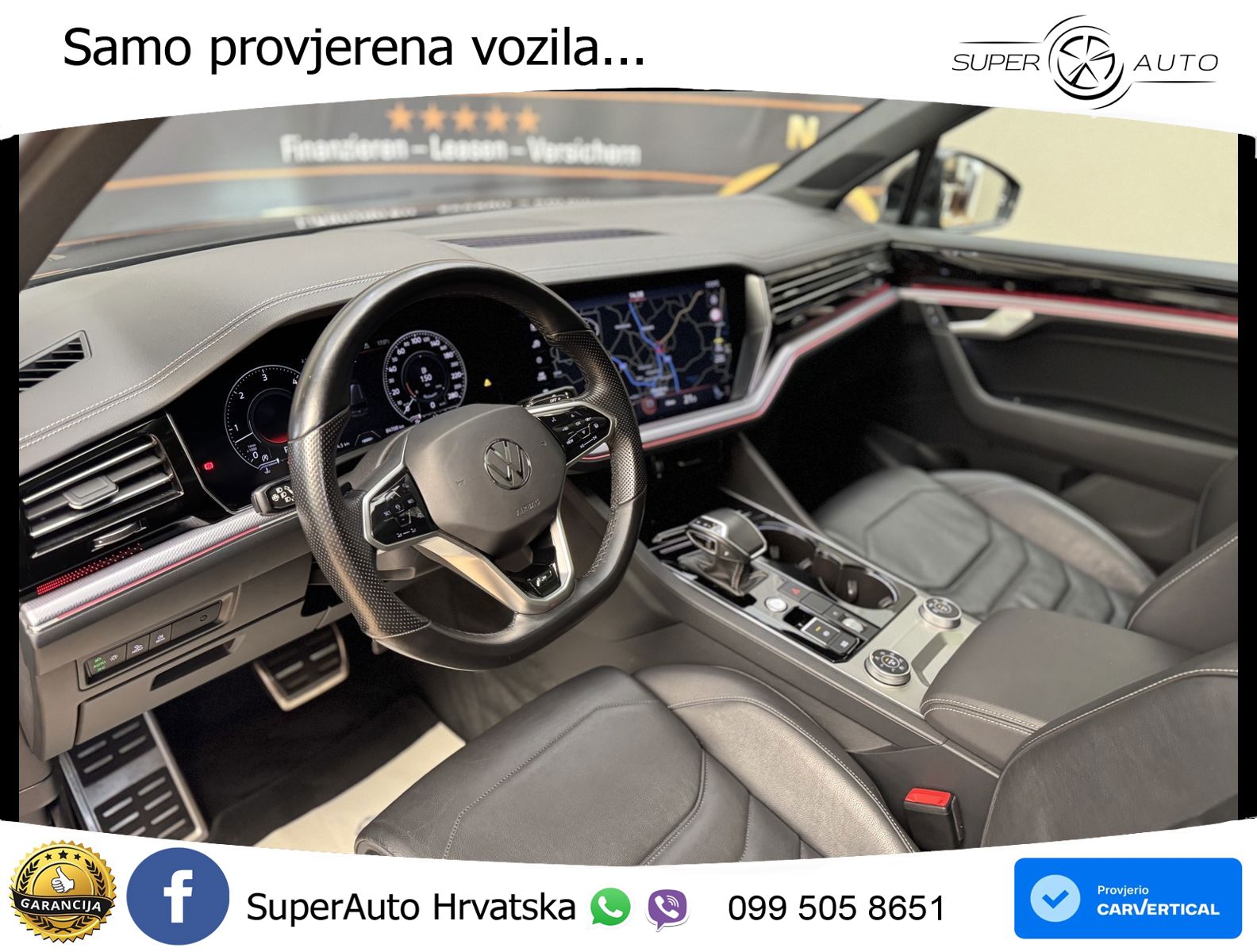 Volkswagen Touareg 3.0 V6 TDI (286 KS) 4MOTION Tiptronic R-Line ZRAČNI+ACC+GR SJED+KAM+PANO