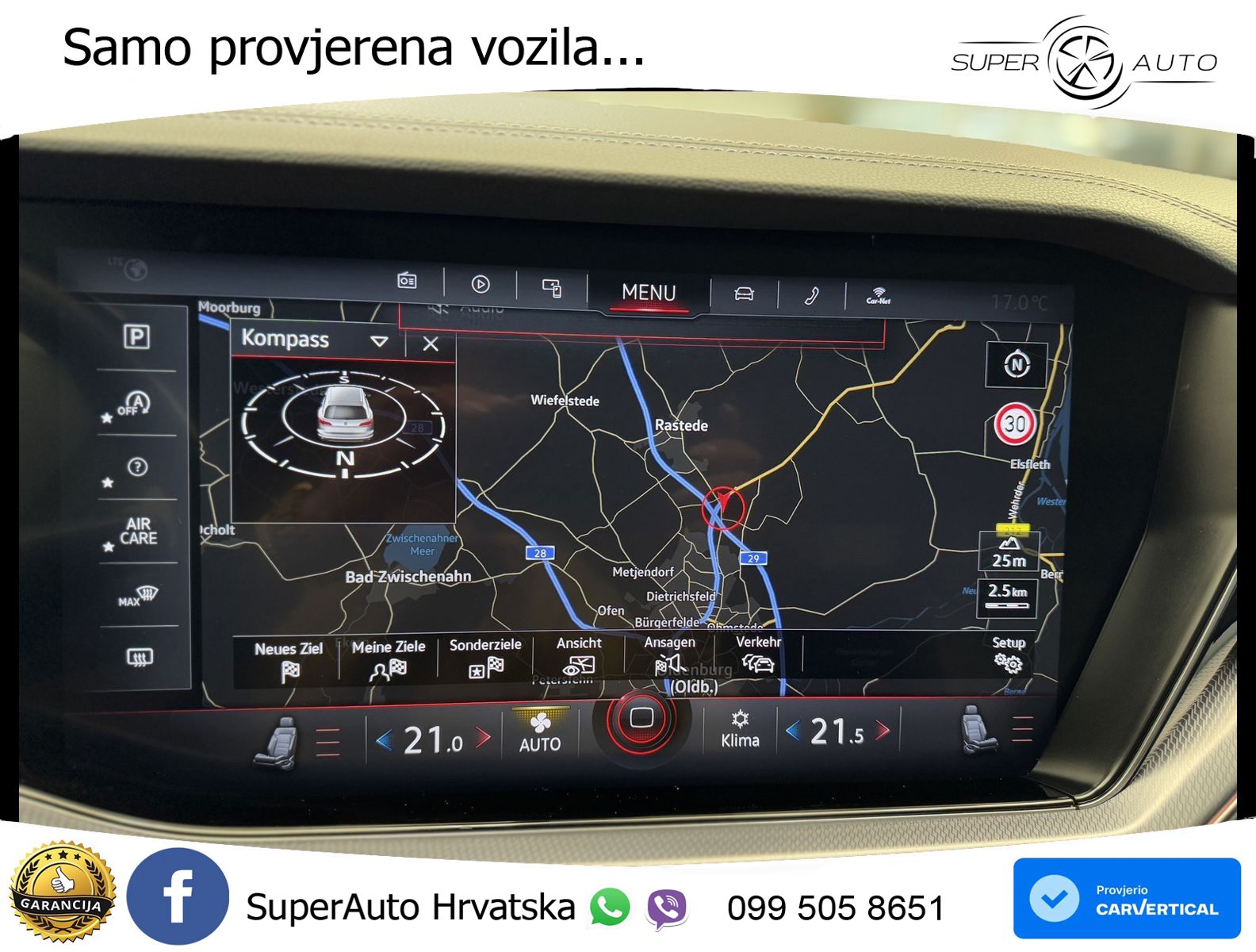 Volkswagen Touareg 3.0 V6 TDI (286 KS) 4MOTION Tiptronic R-Line ZRAČNI+ACC+GR SJED+KAM+PANO