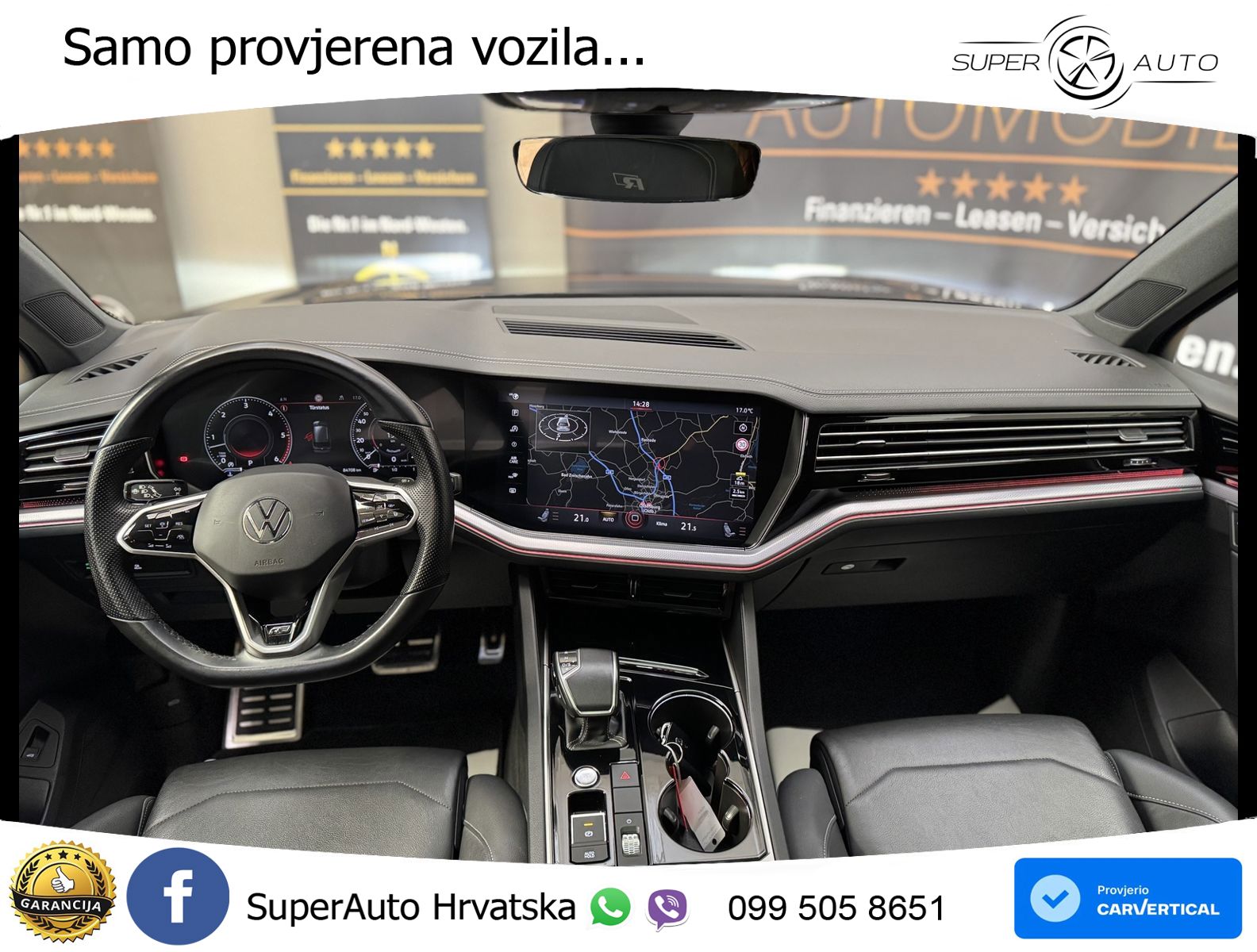 Volkswagen Touareg 3.0 V6 TDI (286 KS) 4MOTION Tiptronic R-Line ZRAČNI+ACC+GR SJED+KAM+PANO