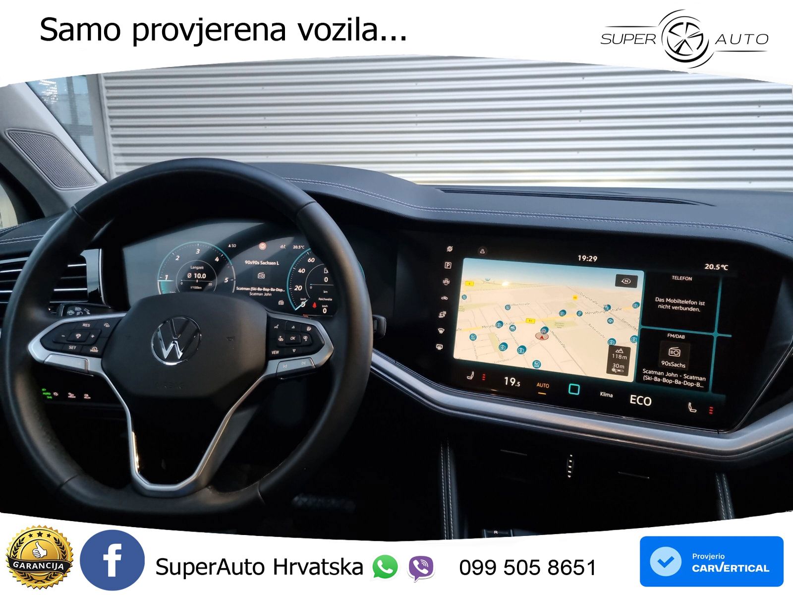 Volkswagen Touareg 3.0 V6 TDI (231 KS) 4MOTION Tiptronic ZRAČNI+ACC+GR SJED+KAM