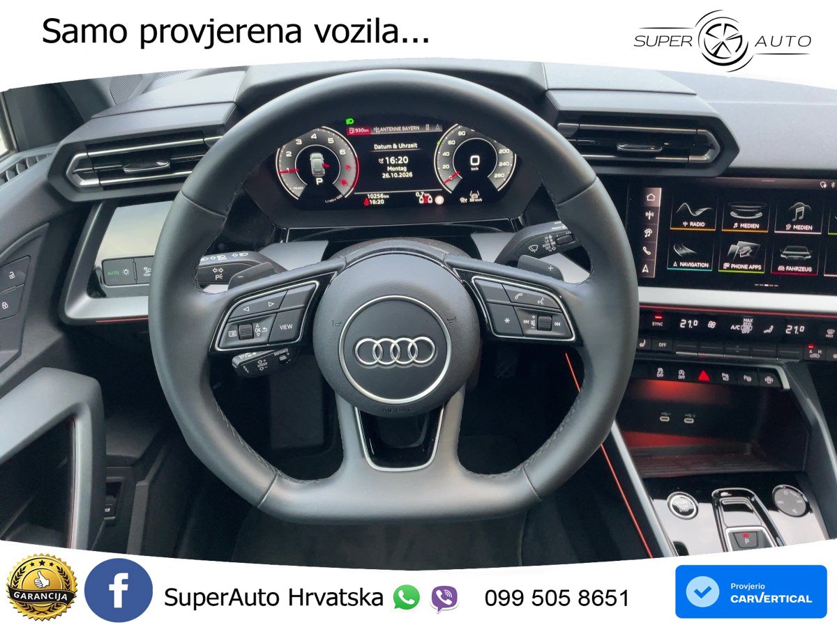 Audi A3 35 TFSI (150 KS) advanced LED+GR SJED+ACC