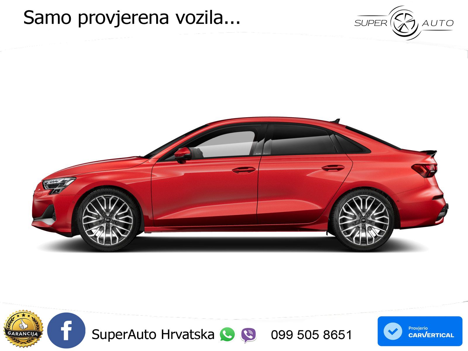 Audi A3 Limuzina 40 TFSI (204 KS) quattro S tronic S line LED+GR SJED+ACC