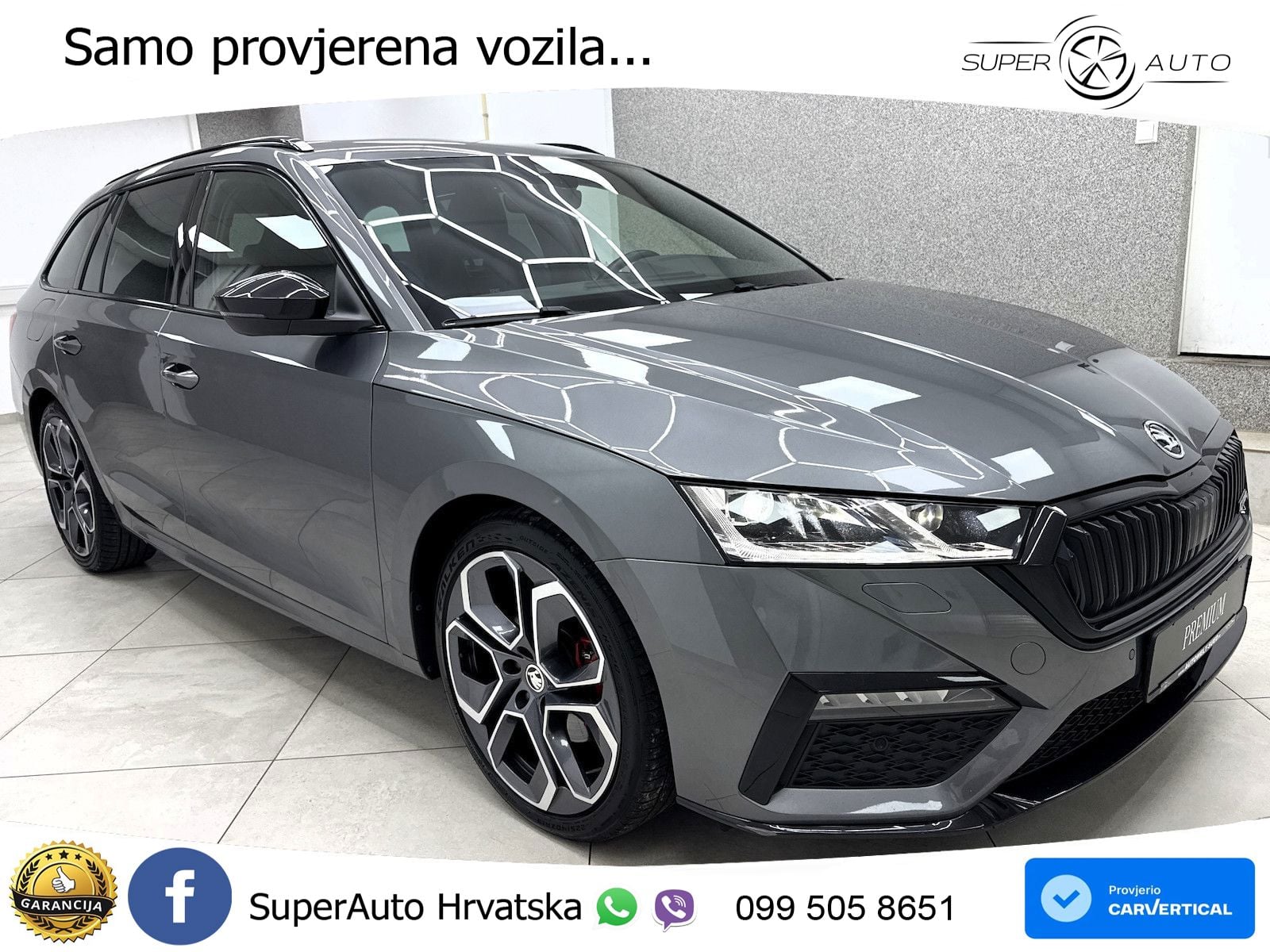 Škoda Octavia Combi RS 2.0 TDI (200 KS) DSG LED+GR SJED+ACC
