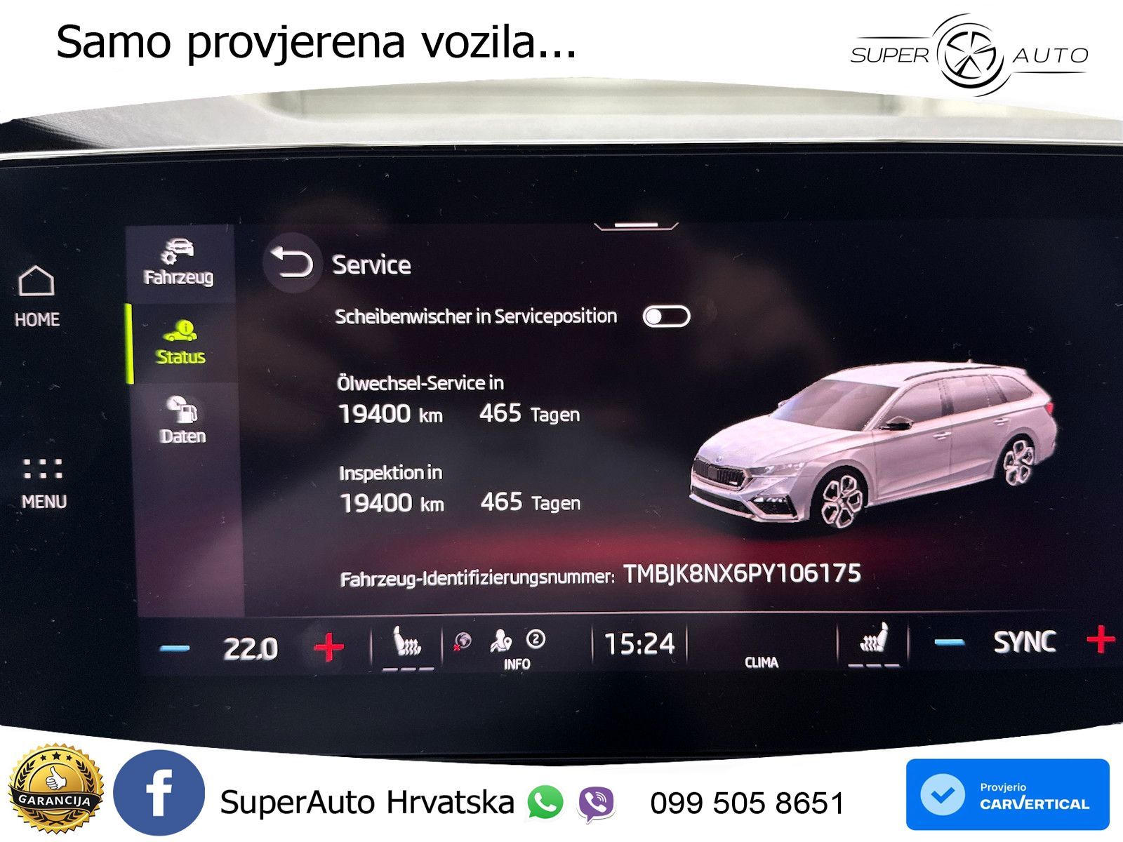 Škoda Octavia Combi RS 2.0 TDI (200 KS) DSG LED+GR SJED+ACC