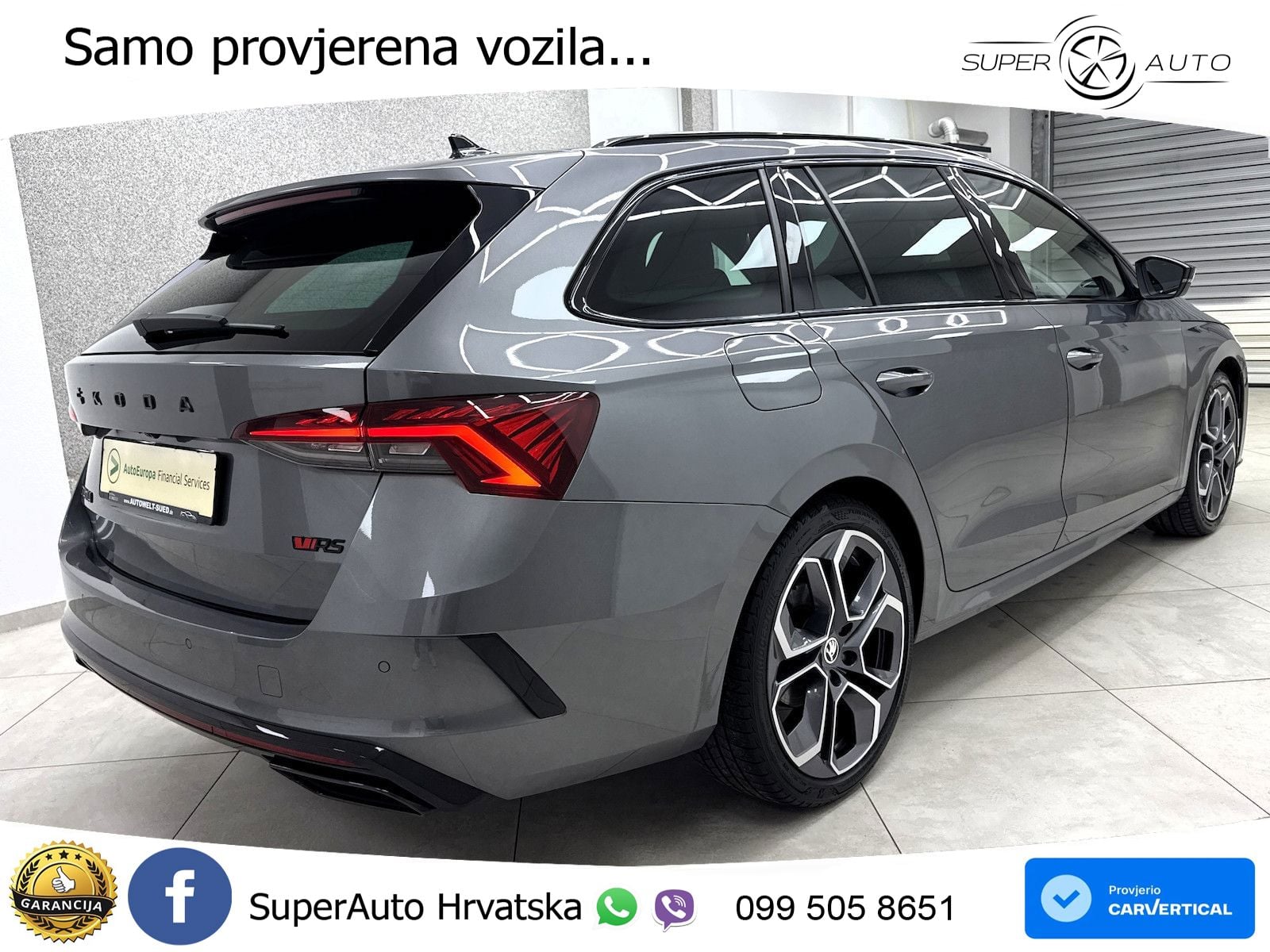 Škoda Octavia Combi RS 2.0 TDI (200 KS) DSG LED+GR SJED+ACC