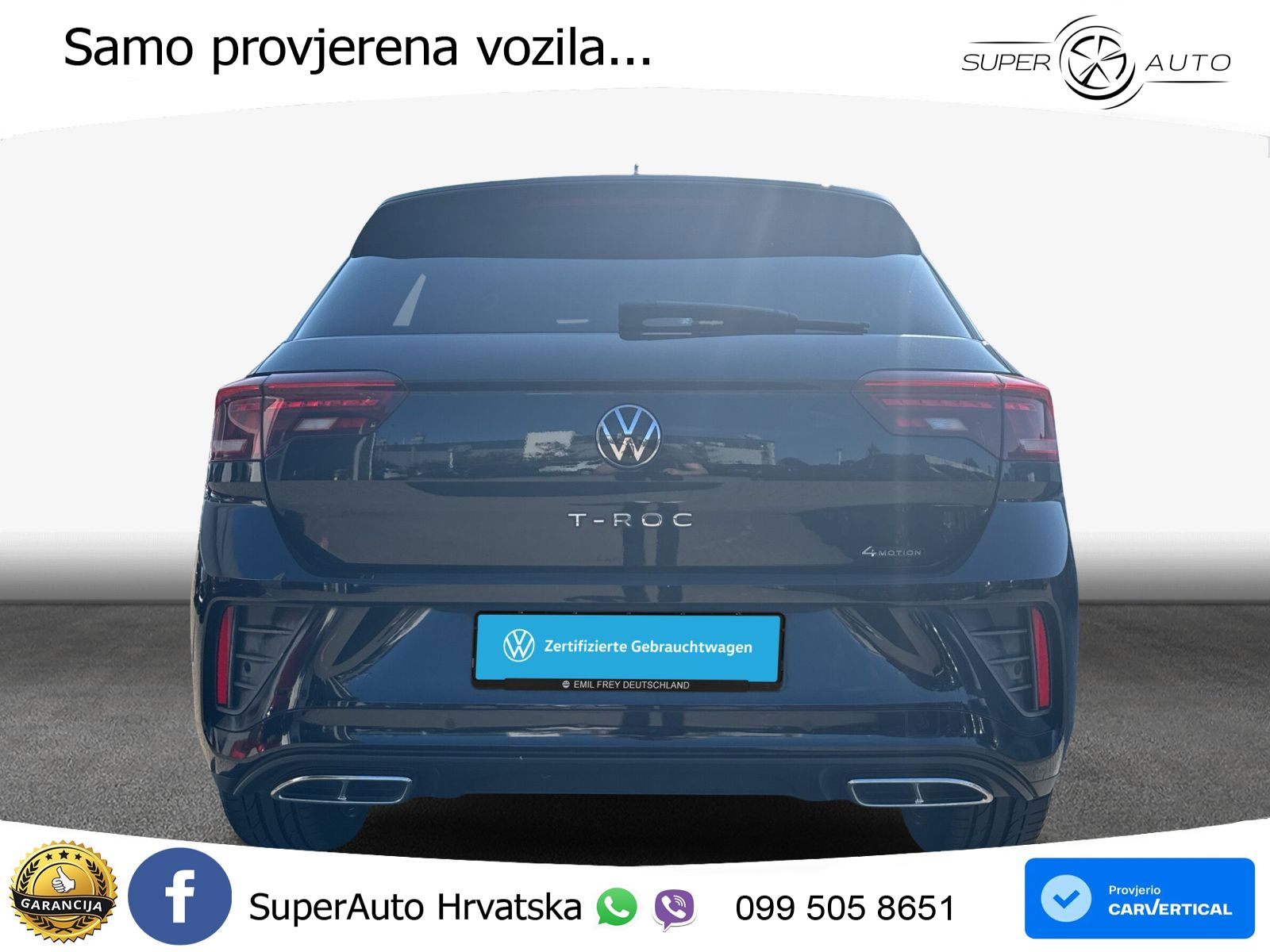 Volkswagen T-Roc I 2.0 TSI (190 KS) 4M DSG LED+GR SJED+ACC