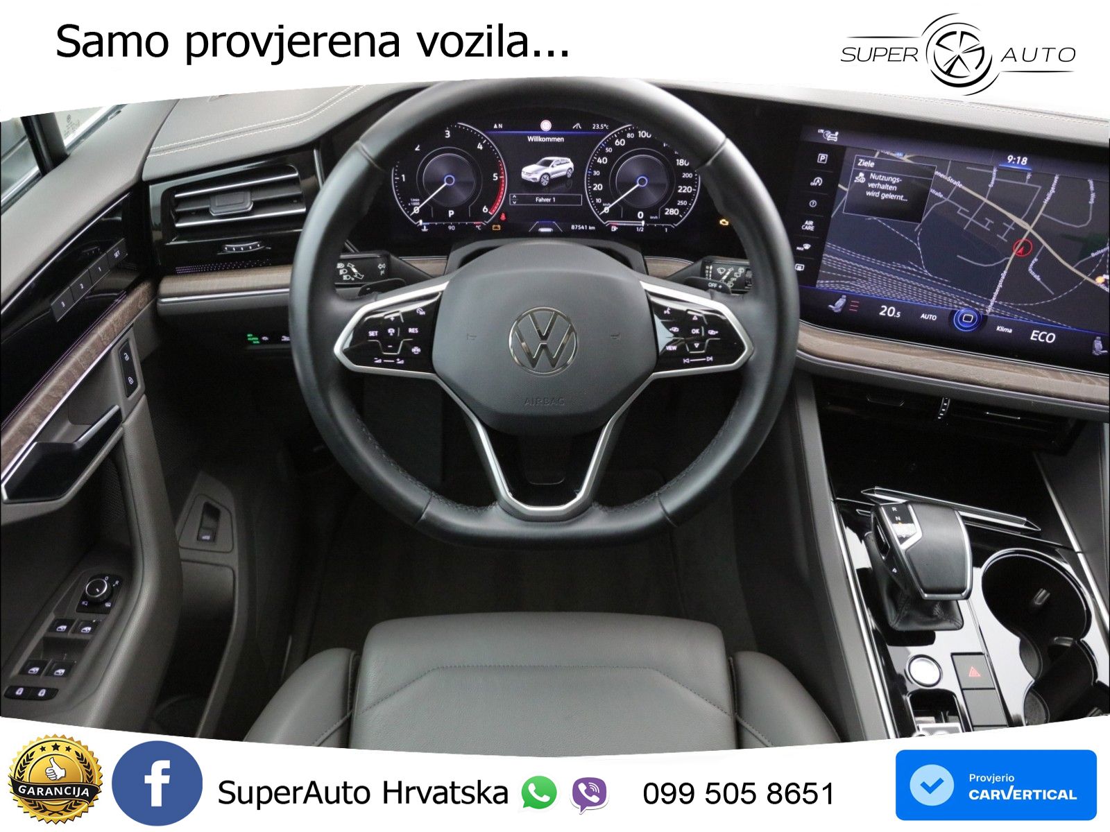 Volkswagen Touareg 3.0 V6 TDI (231 KS) 4MOTION Tiptronic ZRAČNI+ACC+4xGR SJED+KAM