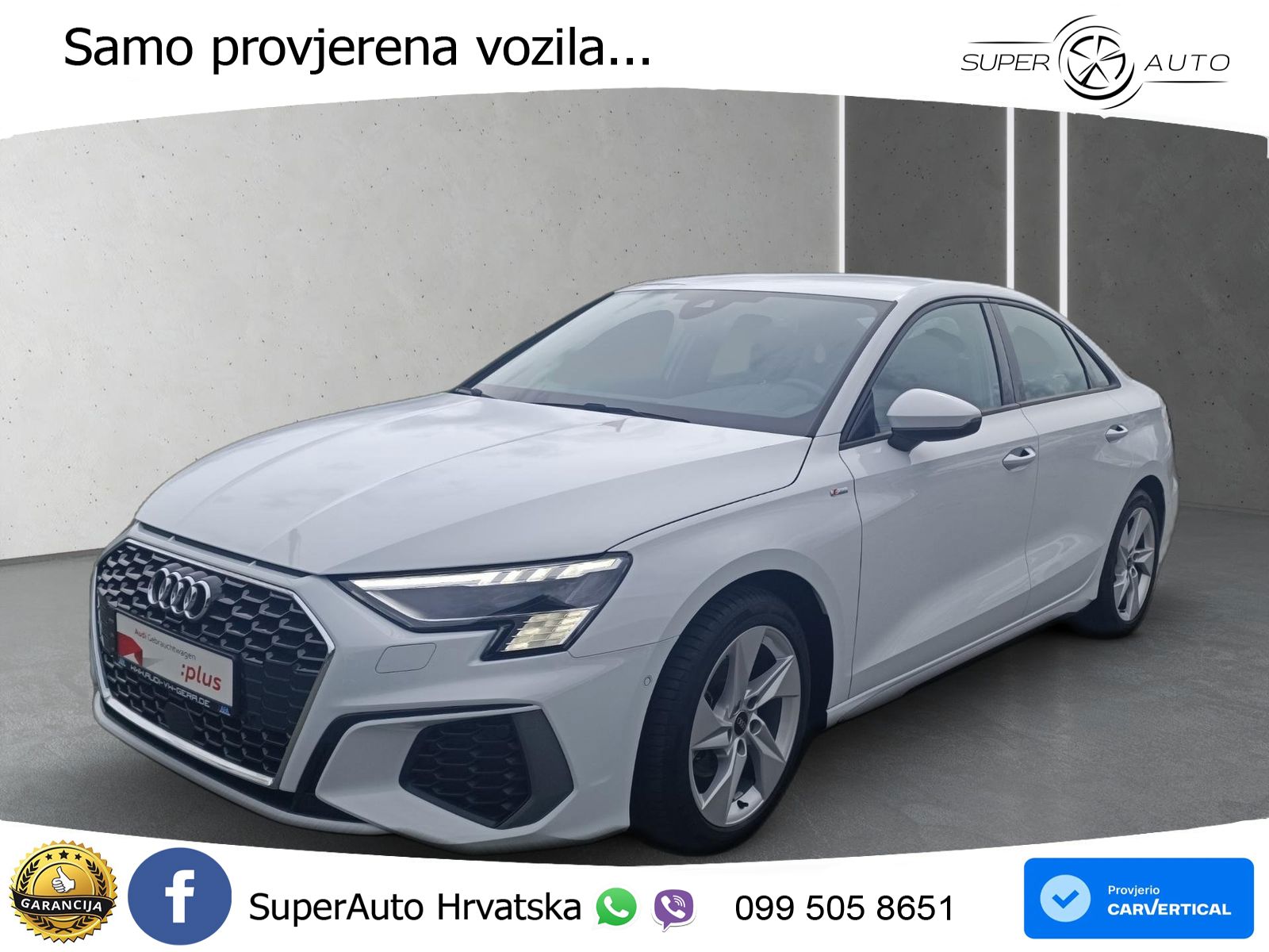 Audi A3 Limuzina 35 TFSI (150 KS) S tronic S line LED+GR SJED+ACC