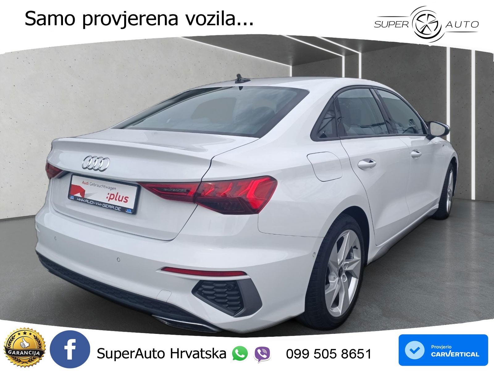 Audi A3 Limuzina 35 TFSI (150 KS) S tronic S line LED+GR SJED+ACC