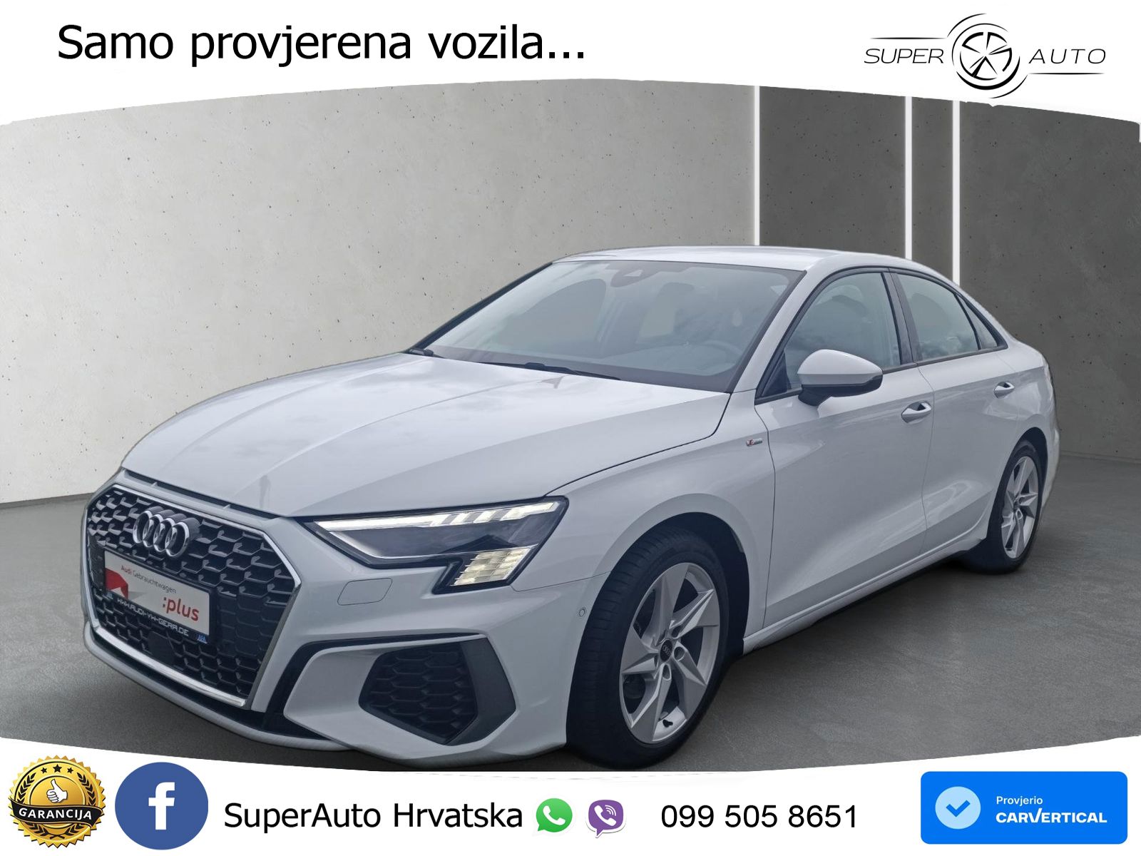 Audi A3 Limuzina 35 TFSI (150 KS) S tronic S line LED+GR SJED+ACC