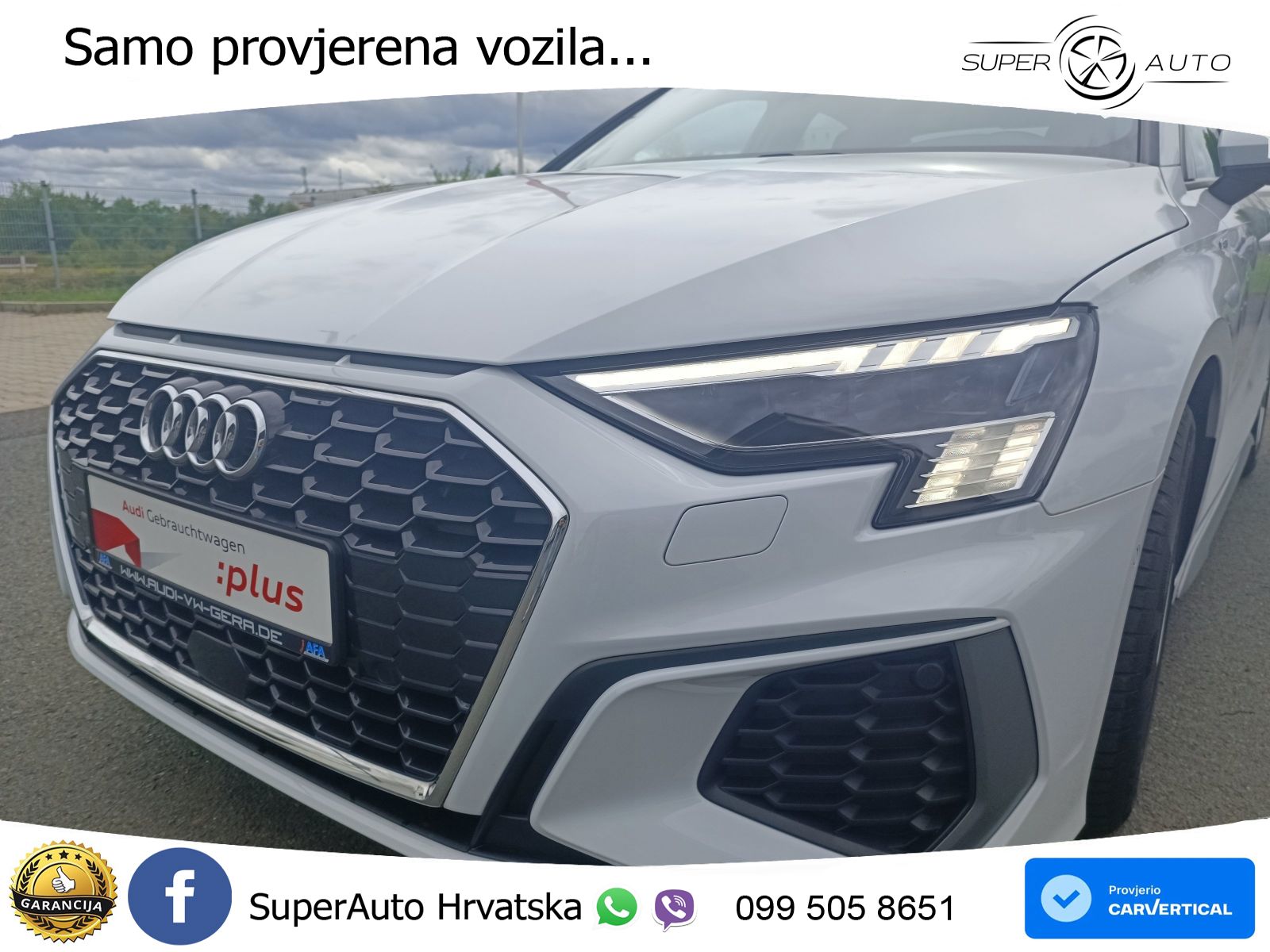 Audi A3 Limuzina 35 TFSI (150 KS) S tronic S line LED+GR SJED+ACC