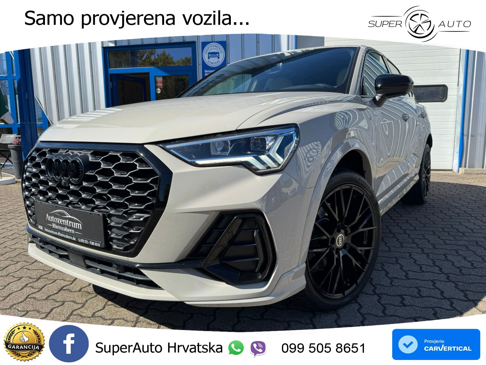 Audi Q3 II Sportback 45 TFSI (245 KS) quattro S tronic S line LED+GR SJED+ACC