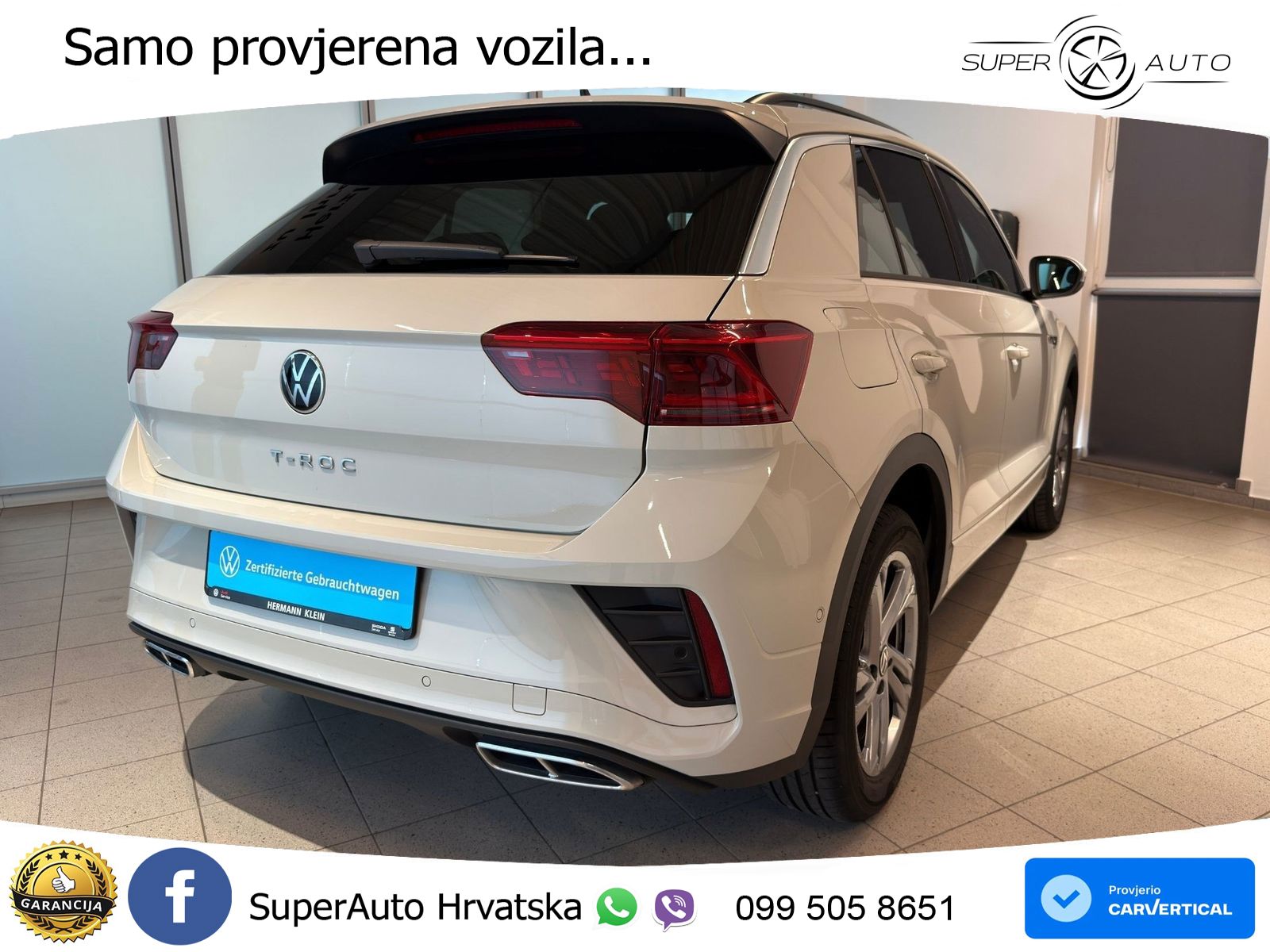 Volkswagen T-Roc 1.5 TSI (150 KS) DSG R-Line LED+GR SJED+ACC