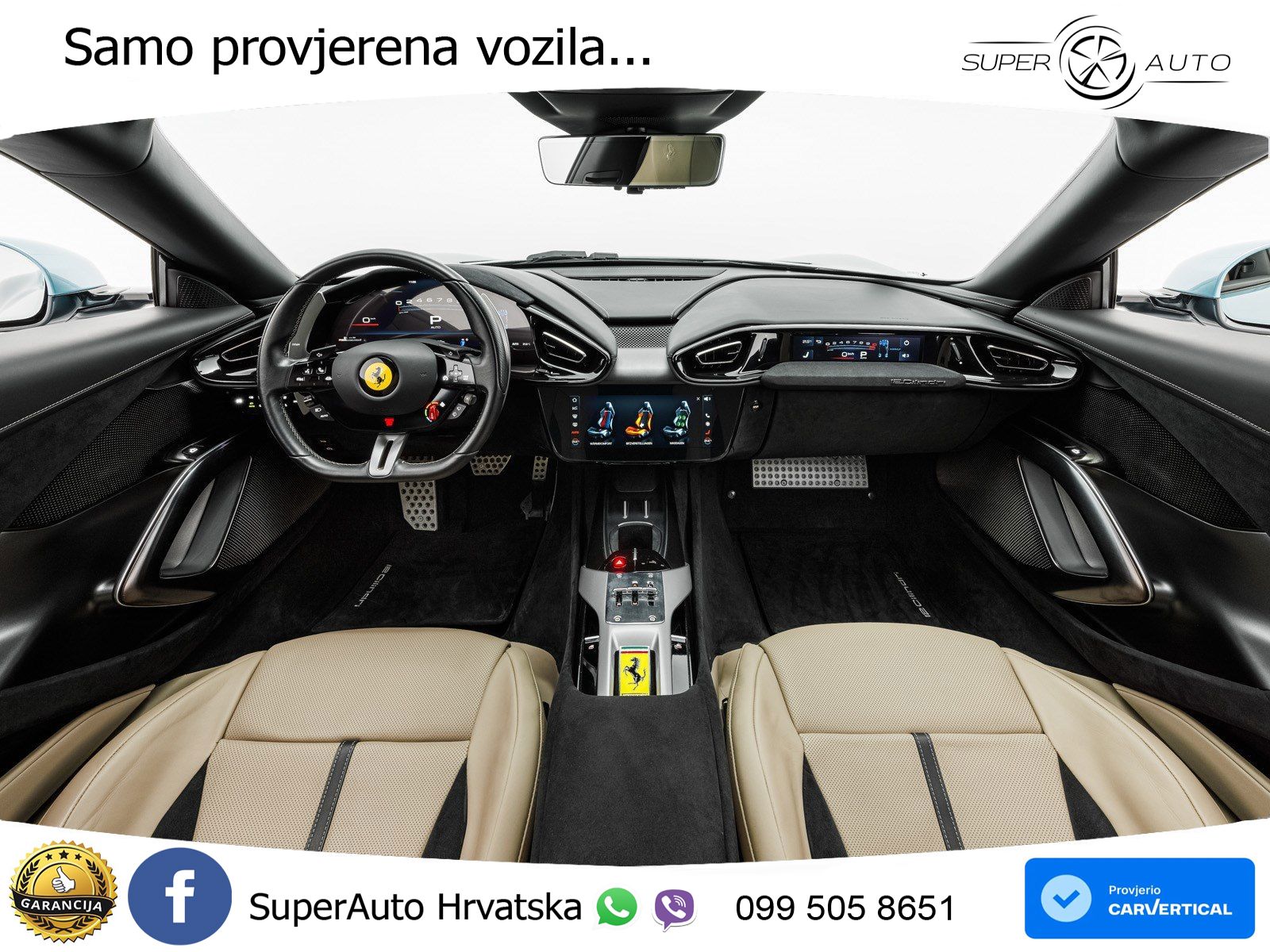Ferrari 12Cilindri Spider 6.5 V12 (830 KS) F1 DCT ACC+GR SJED+360+PANO