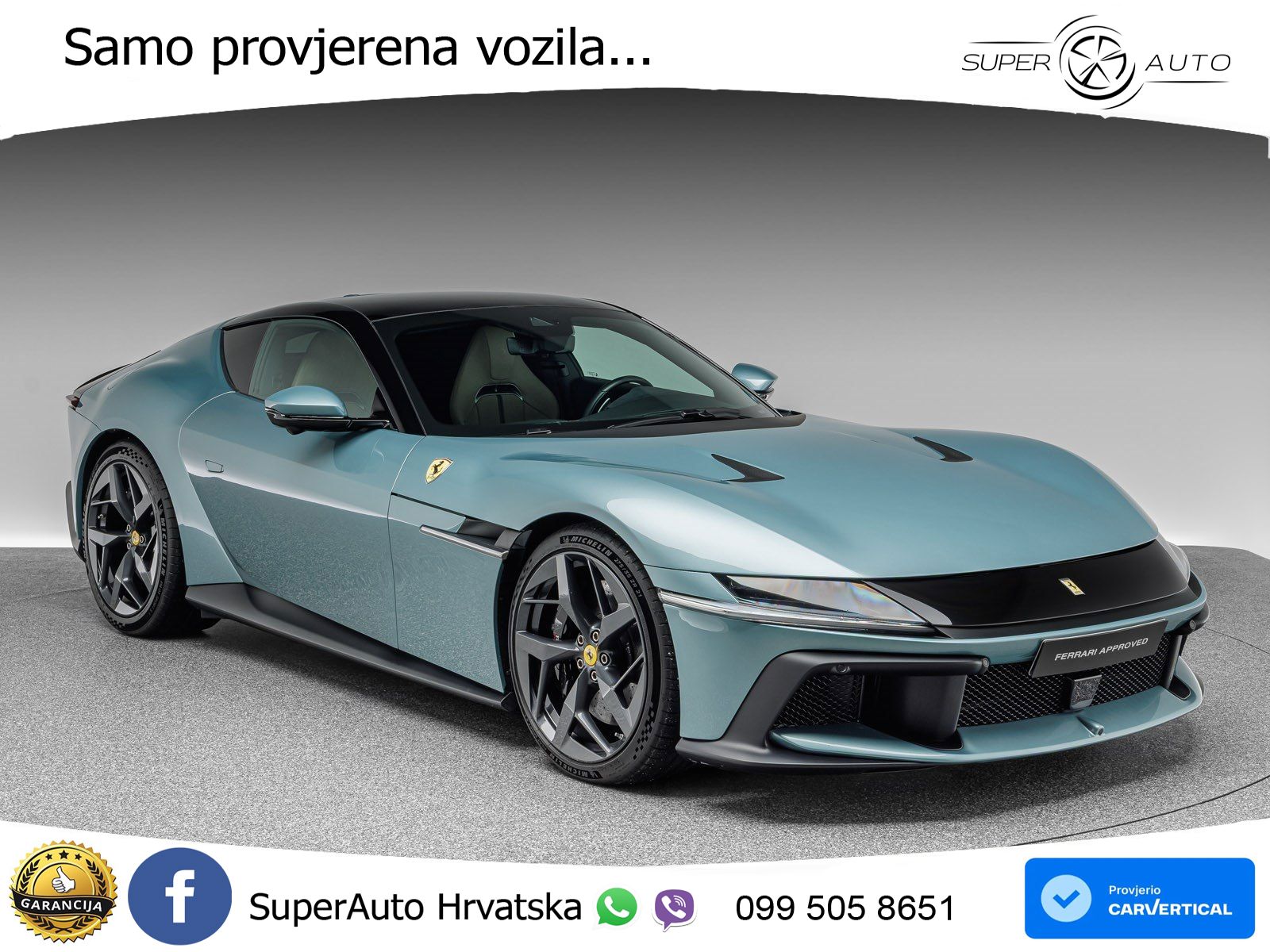 Ferrari 12Cilindri Spider 6.5 V12 (830 KS) F1 DCT ACC+GR SJED+360+PANO