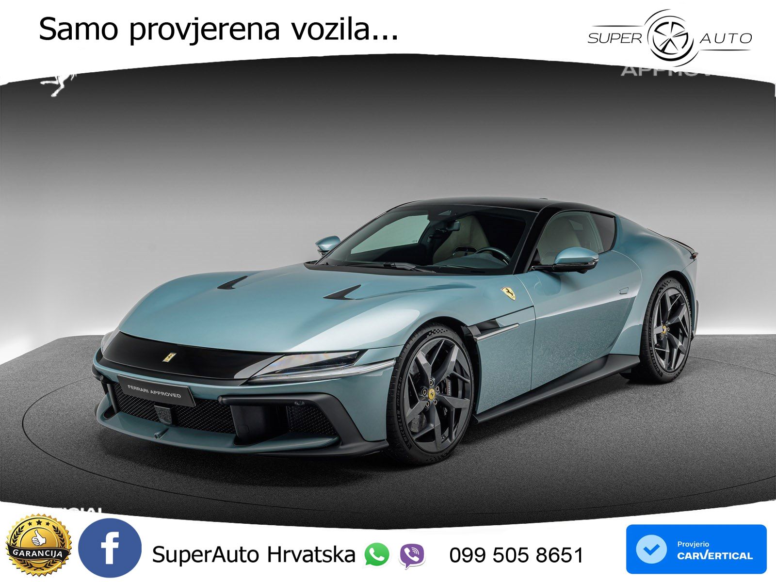 Ferrari 12Cilindri Spider 6.5 V12 (830 KS) F1 DCT ACC+GR SJED+360+PANO