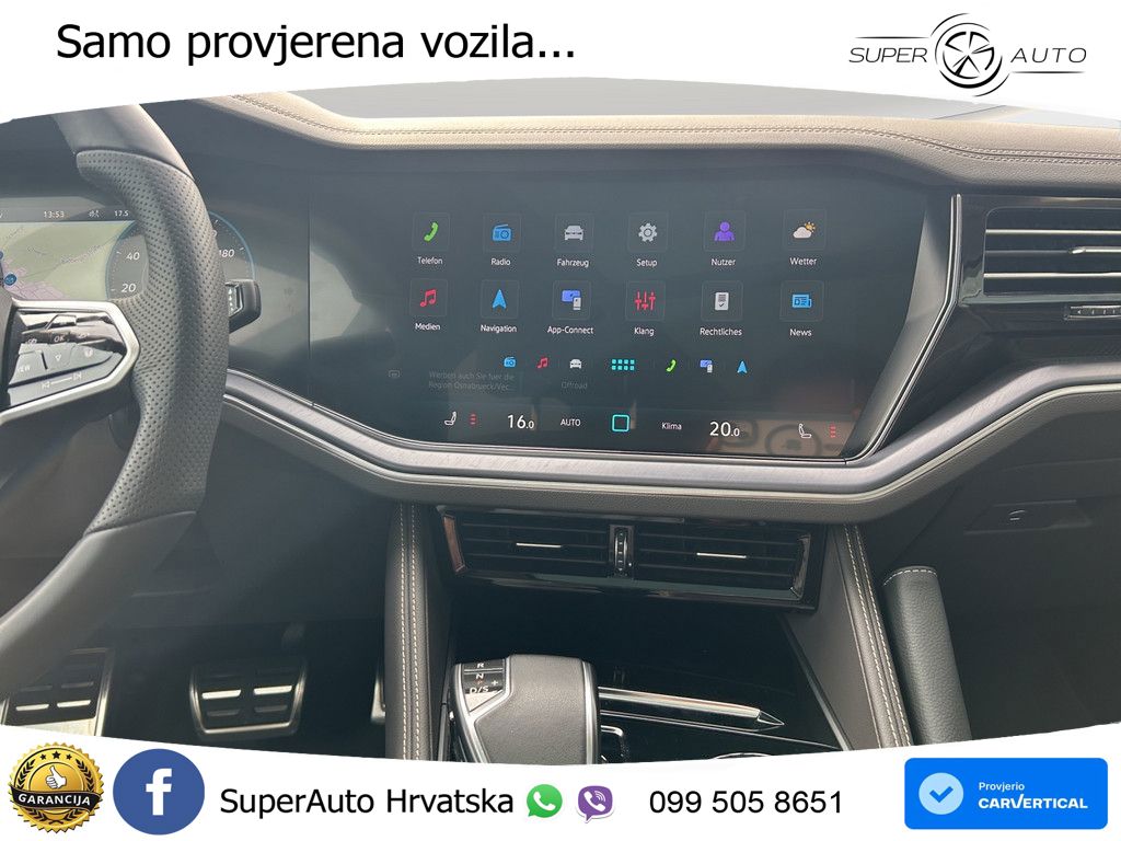 Volkswagen Touareg 3.0 V6 TDI (286 KS) 4MOTION Tiptronic R-Line ZRAČNI+ACC+GR SJED+KAM+PANO