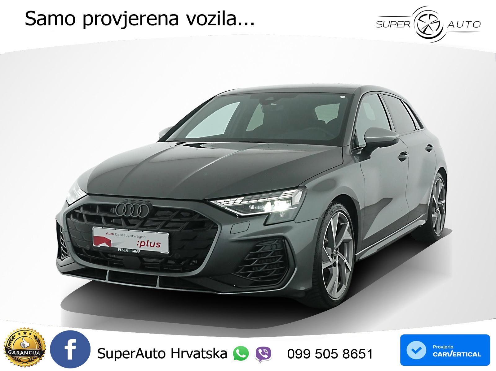 Audi S3 2.0 TFSI (333 KS) quattro S tronic LED+GR SJED+ACC