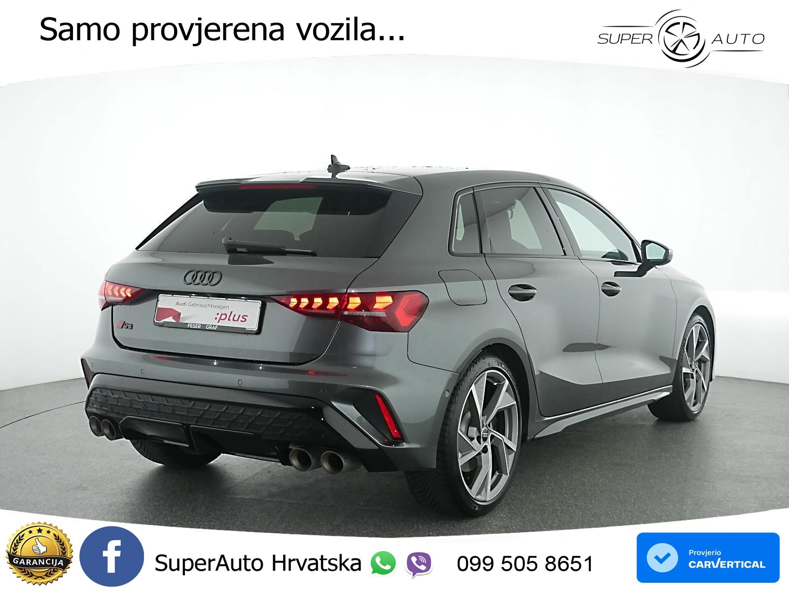 Audi S3 2.0 TFSI (333 KS) quattro S tronic LED+GR SJED+ACC